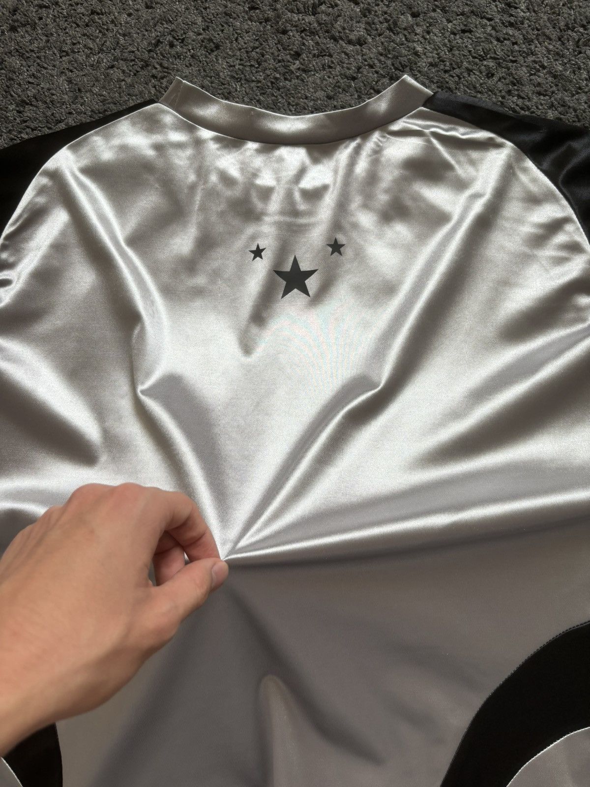 Vintage Vintage satin long sleeves racing jersey black energy Size US M / EU 48-50 / 2 - 17 Thumbnail