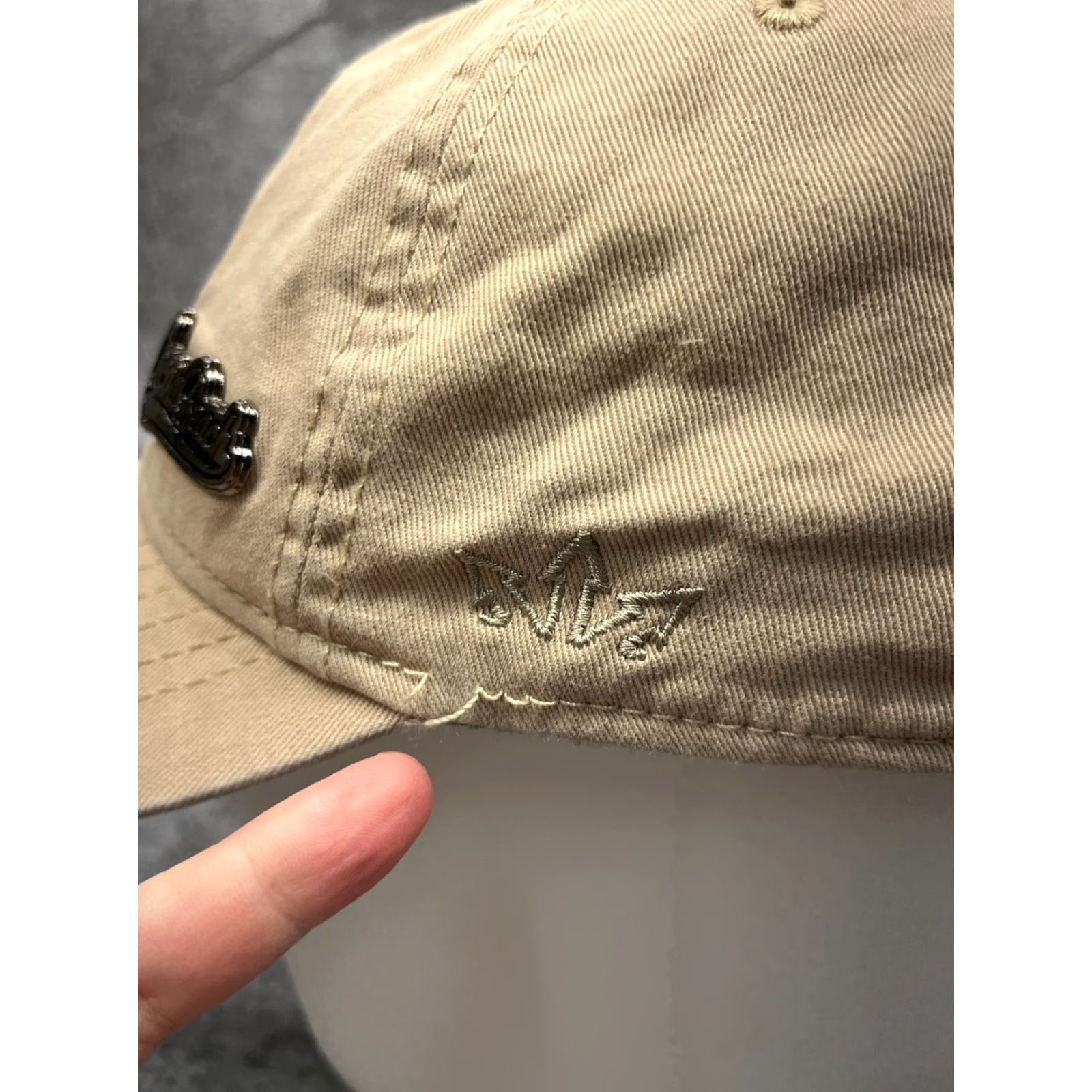 Vintage Essencial Hat Cap Strap Back Adult One Size Beige 100% Cotton Beach Hat/Cap Casual Beach Size ONE SIZE - 6 Thumbnail