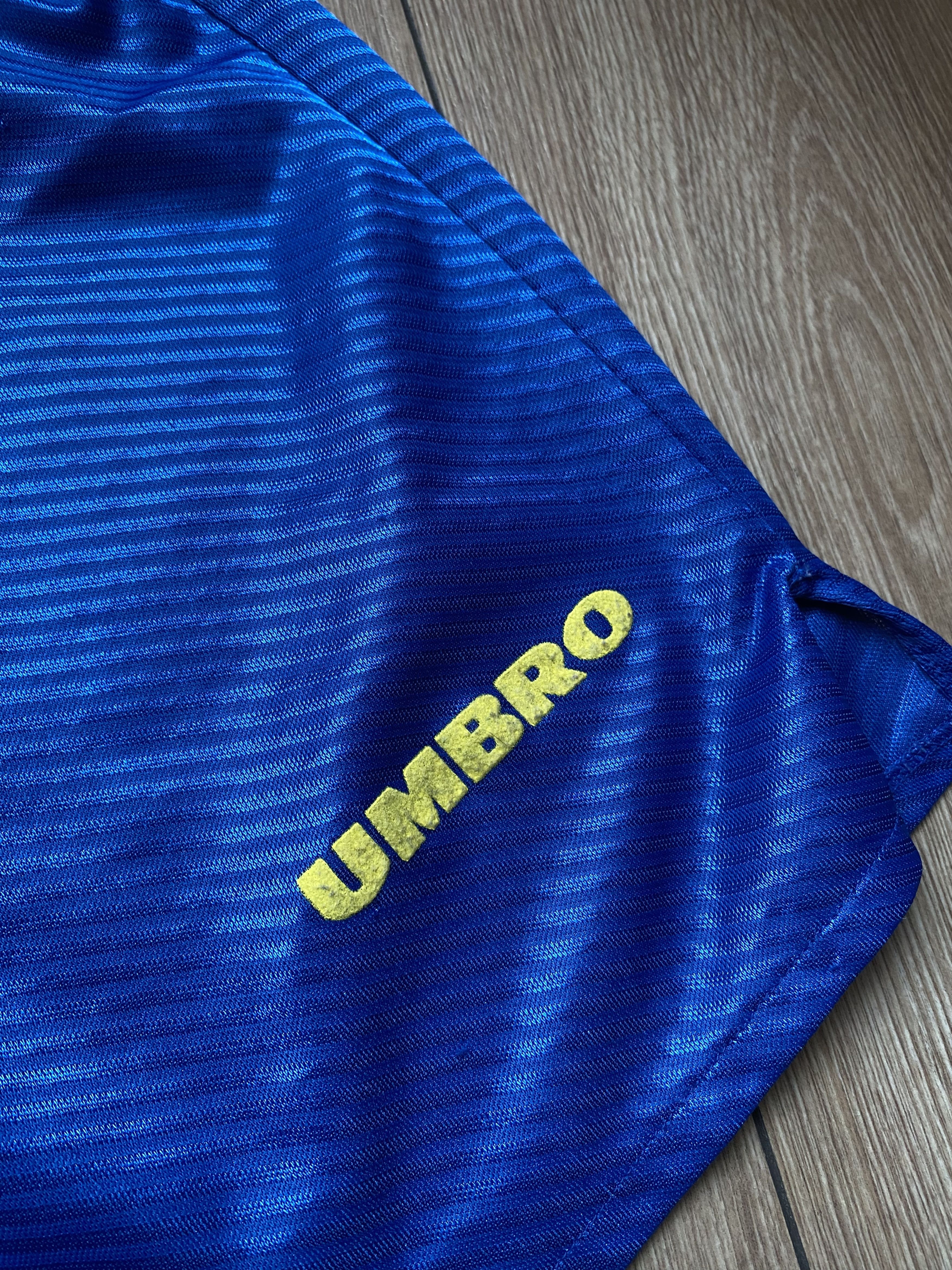 Vintage 1994/96 Umbro Brazil Home Team Shorts Vintage Size L Rare Size US 35 - 4 Thumbnail