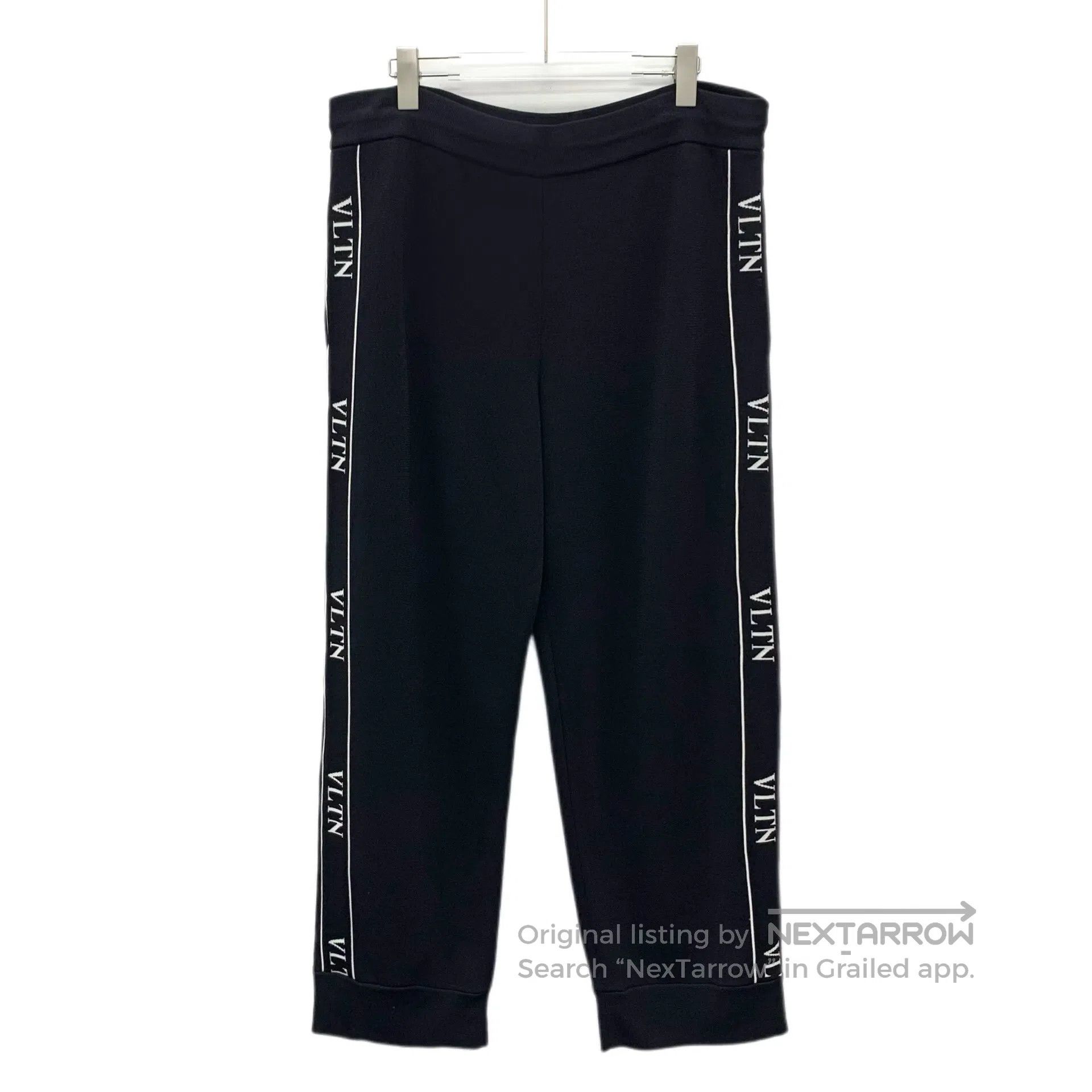 Valentino Valentino size L Black cotton side logo lettering casual p Size US 27 - 1 Thumbnail