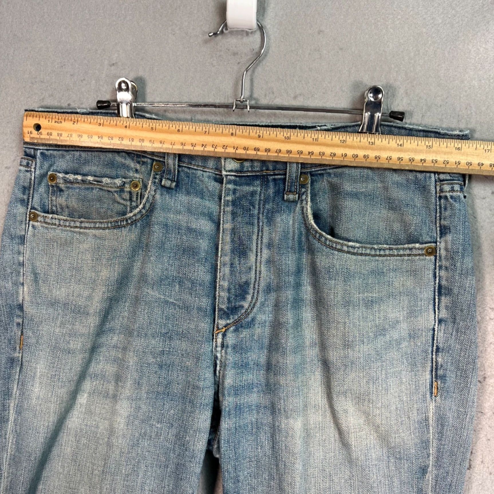 Rag & Bone Rag & Bone Mens Denim Jeans Size 30 Blue Slim Fit Tapered Regular Inseam 25 Rock & Bone Slimming Cotton Blend Jeans Size US 30 / EU 46 - 5 Thumbnail