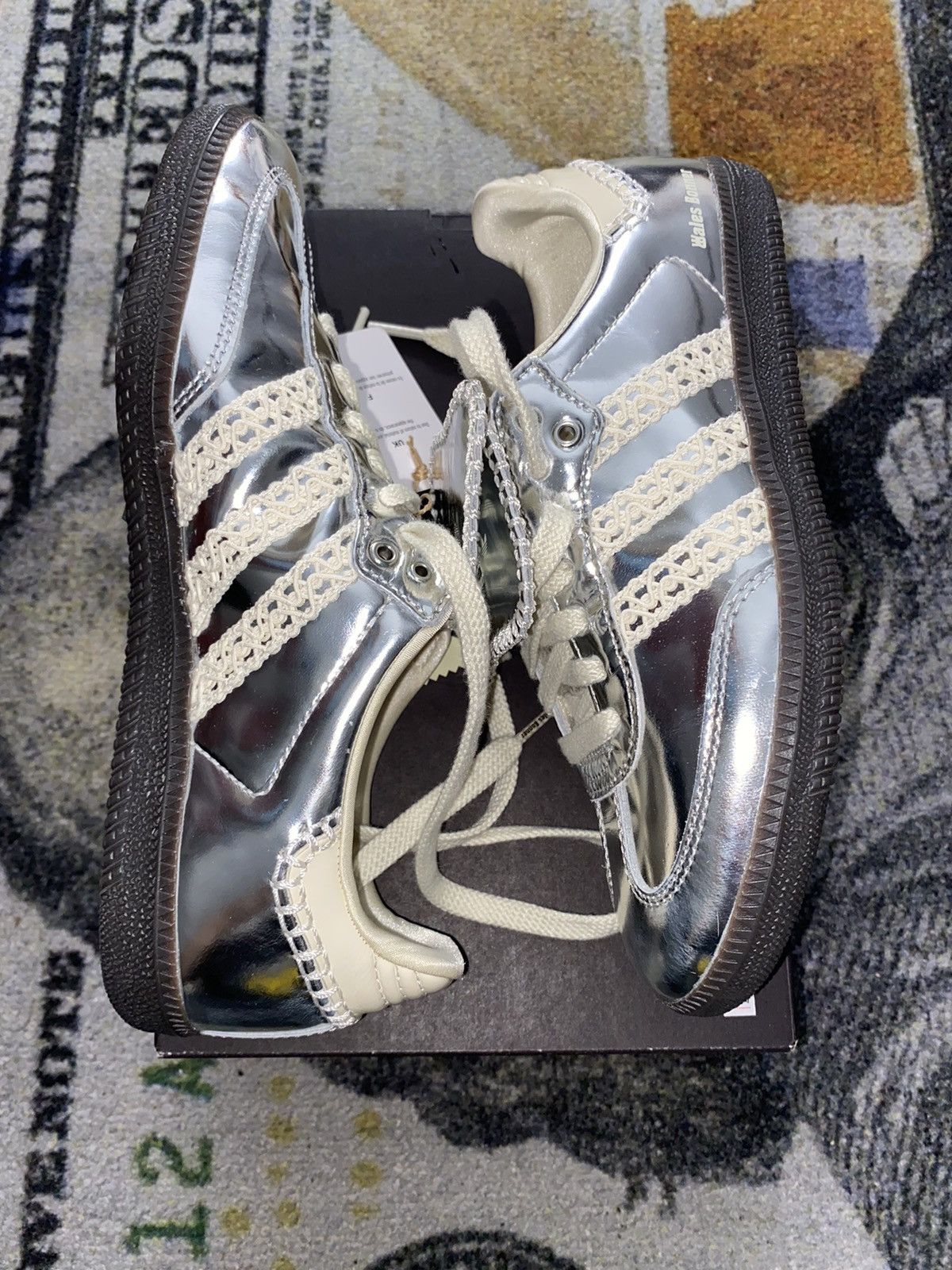 Adidas × Wales Bonner Adidas Samba Wales Bonner Silver Size US 6.5 / EU 39-40 - 2 Thumbnail