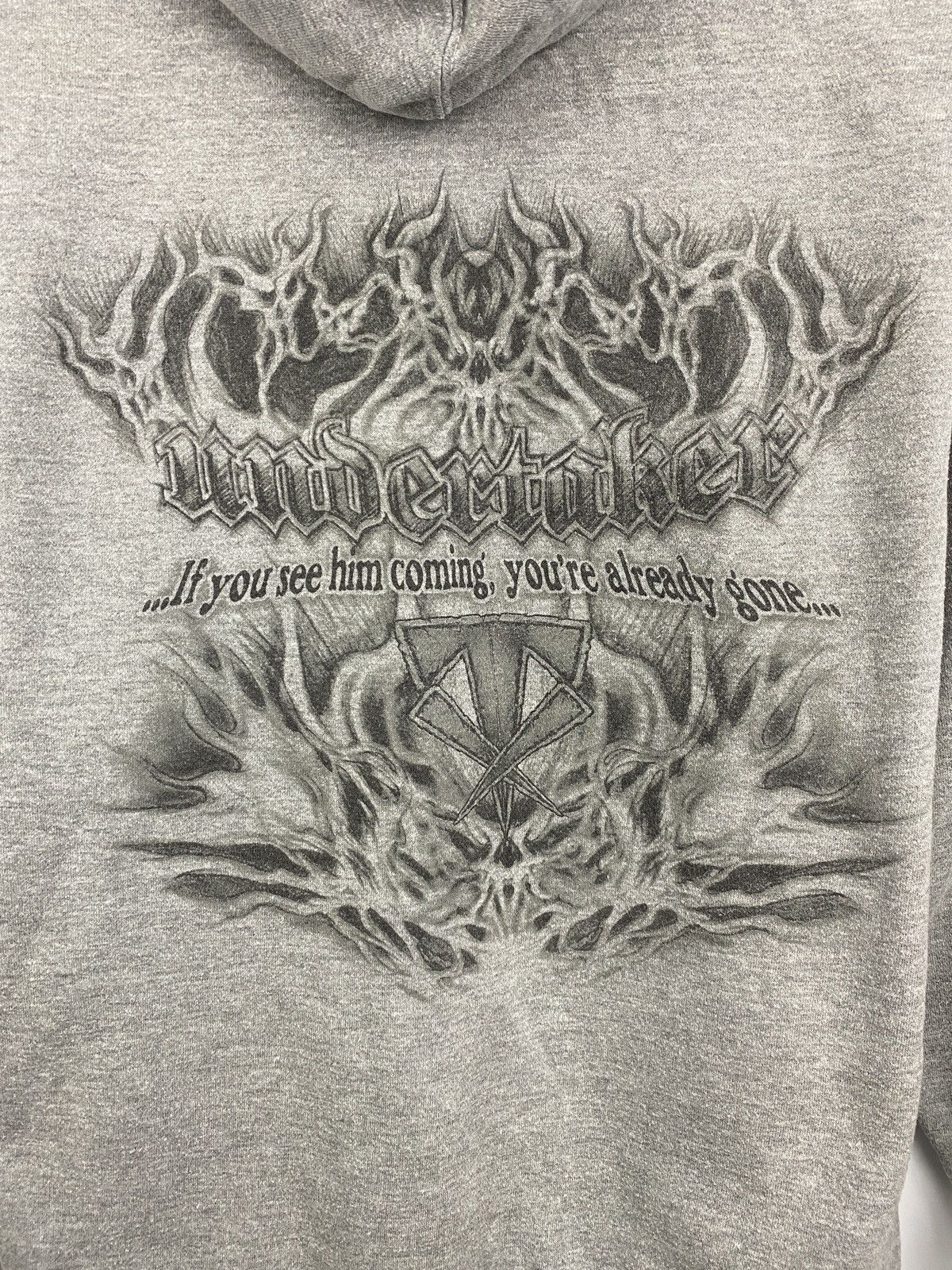WWE 🇺🇸💀Vintage Y2K WWE Undertaker 2008 Skull Rip Dead Rare Retro Size US S / EU 44-46 / 1 - 9 Thumbnail