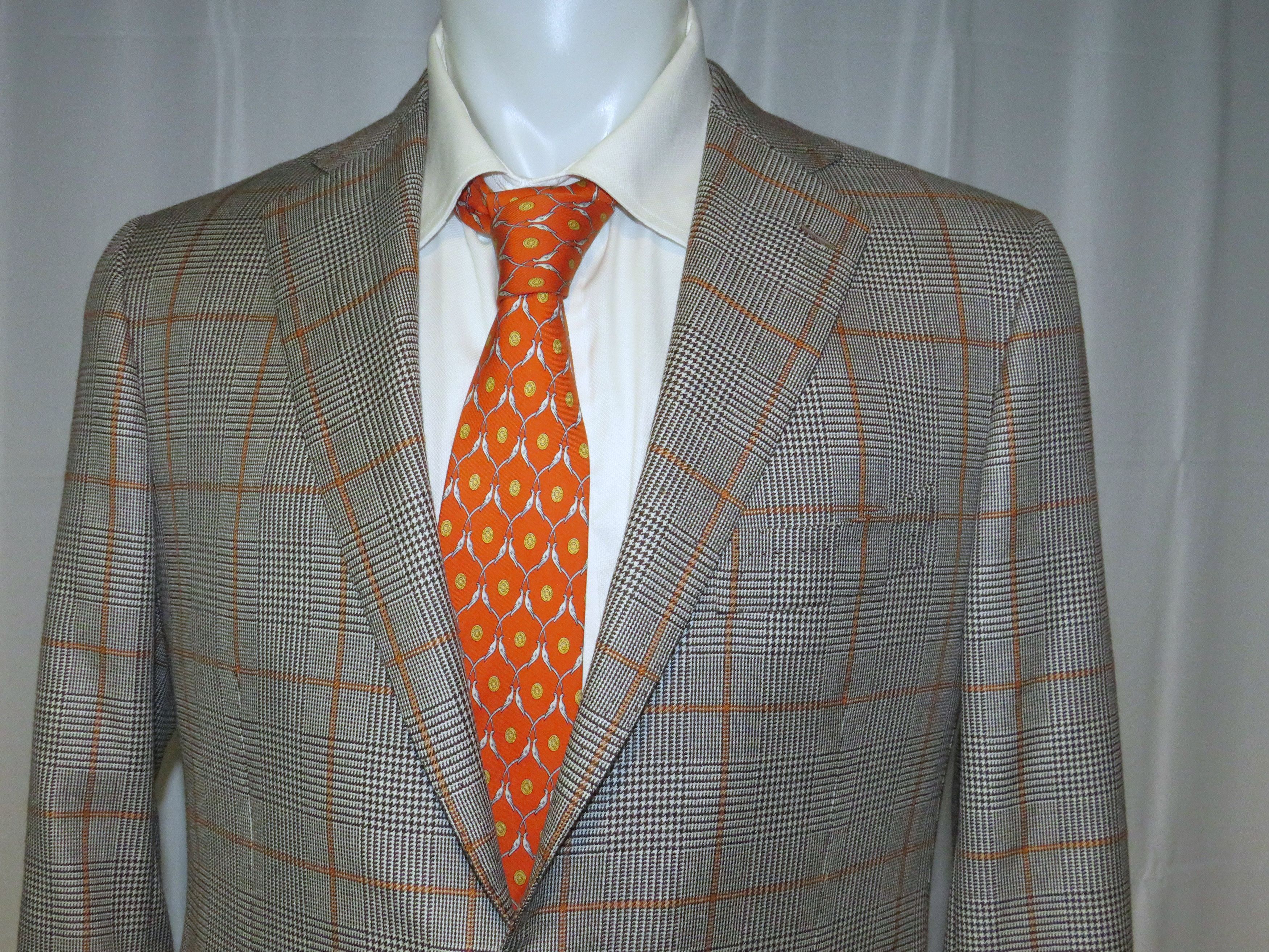 Cesare Attolini GUK Gray Plaid Super 140 Current Two Button Sport Coat 42 Size 42R - 2 Thumbnail