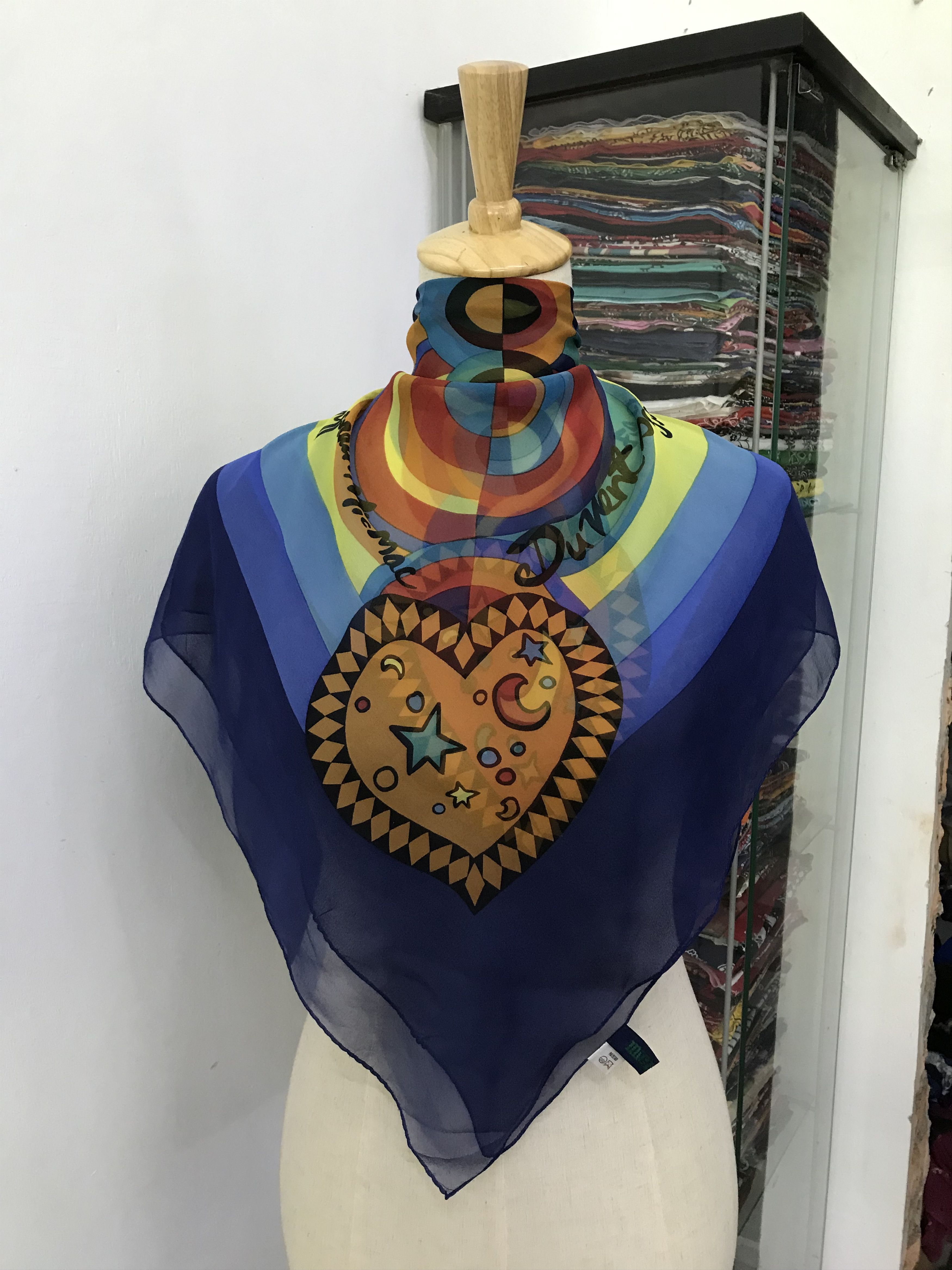 Vintage Vintage Silk Scarf Size ONE SIZE - 1 Thumbnail