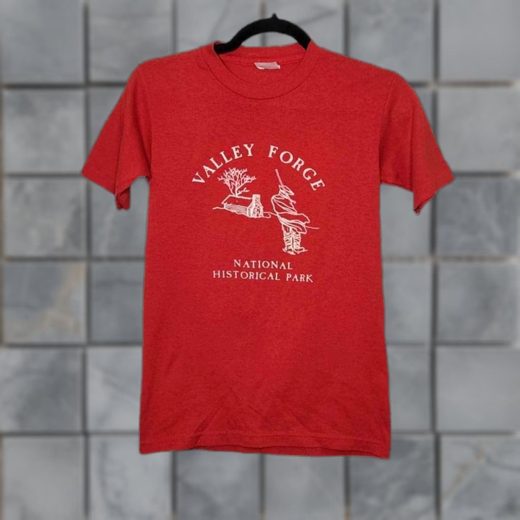 Vintage VINTAGE Valley Forge Historical National Park Single Stitch Shirt VTG Rare Shirt S Red Unisex Adults XS? Size US S / EU 44-46 / 1 - 1 Thumbnail
