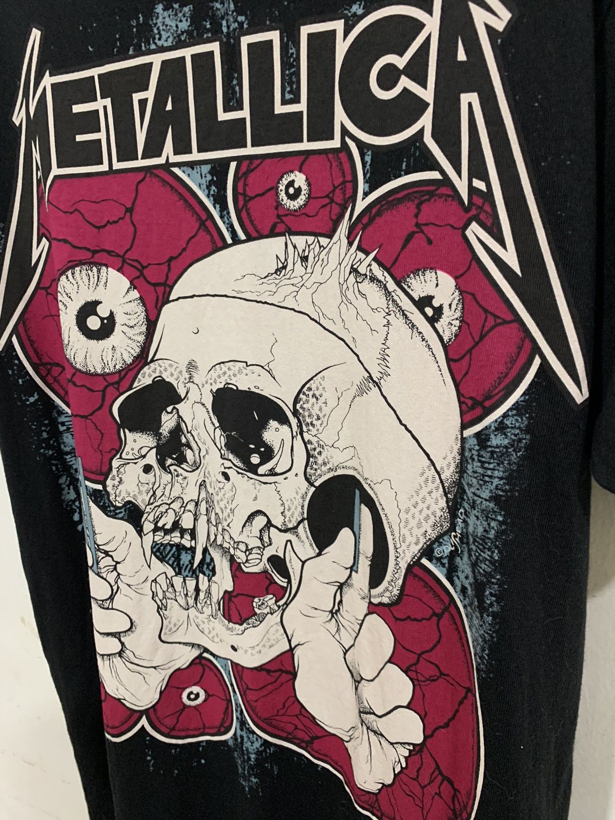 Band Tees Vintage Y2K Metallica Pushead For Uniqlo Tee Size US M / EU 48-50 / 2 - 4 Thumbnail