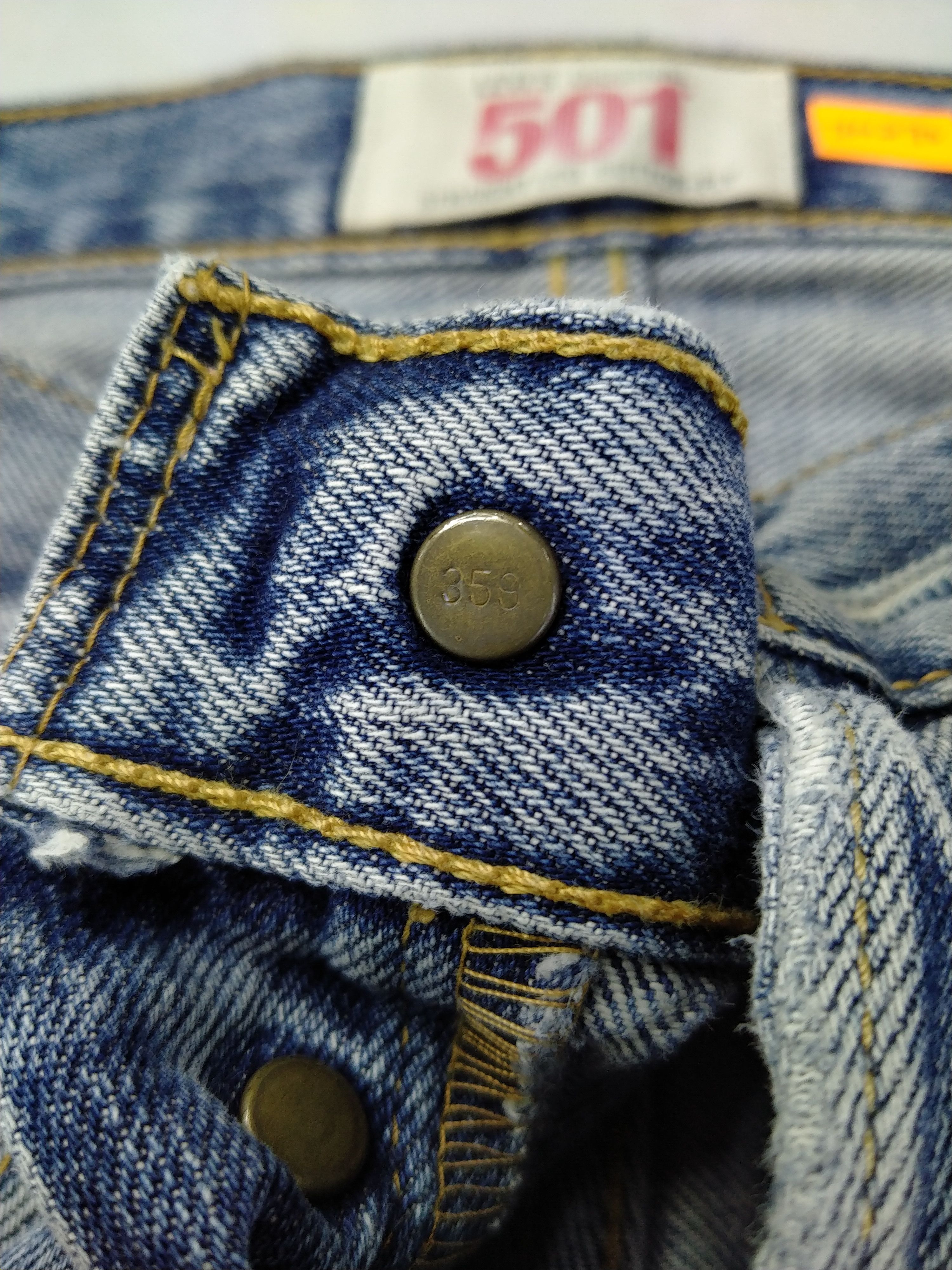 Japanese Brand Blue Distressed Vintage Levi's 501 34x28.5 Denim -JN270 Size US 34 / EU 50 - 10 Thumbnail