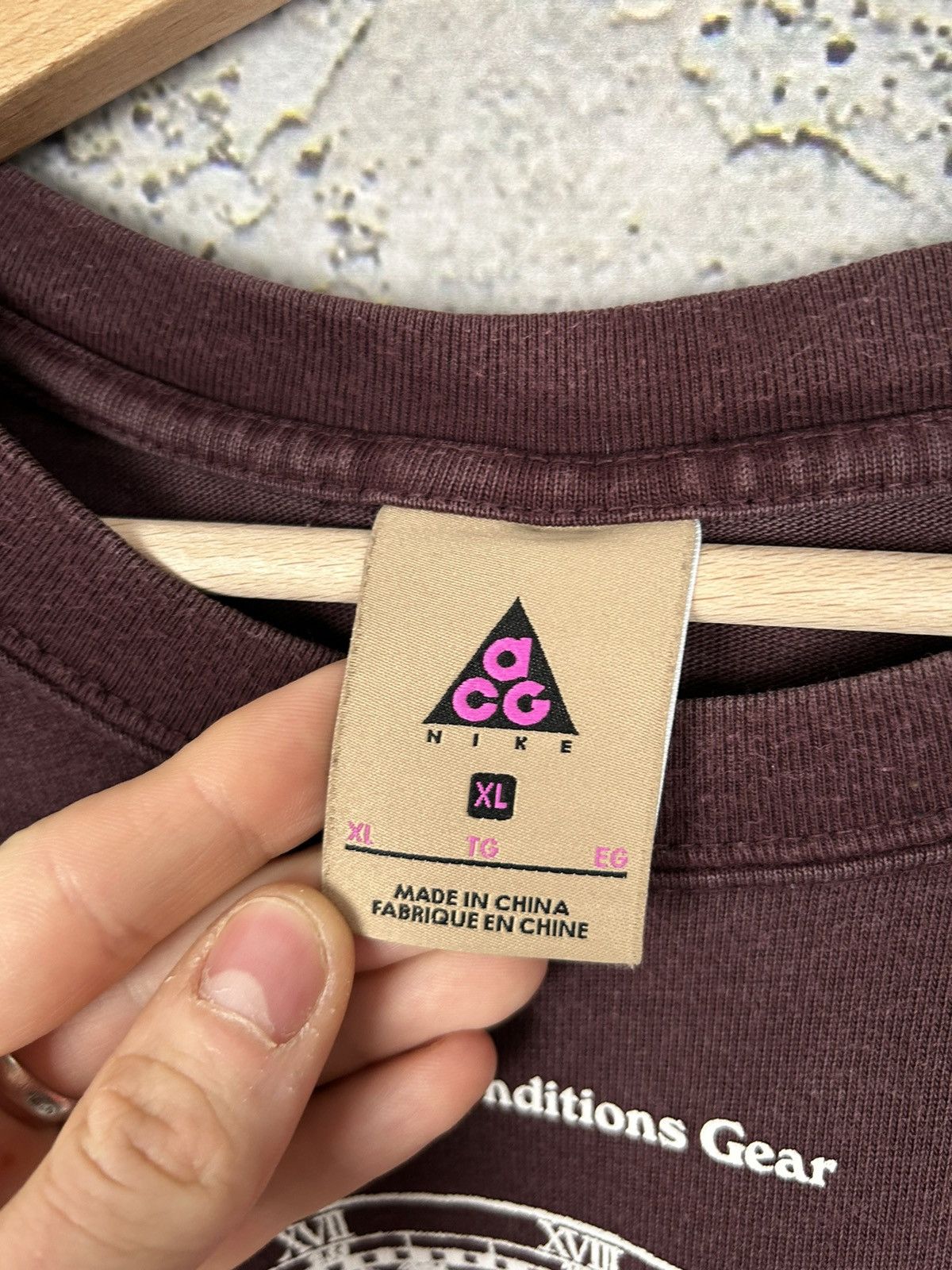 Nike ACG × Vintage Vintage Nike ACG Rare Graphic Tee Gorpcore 00s Y2K Hiking Size US XL / EU 56 / 4 - 6 Thumbnail