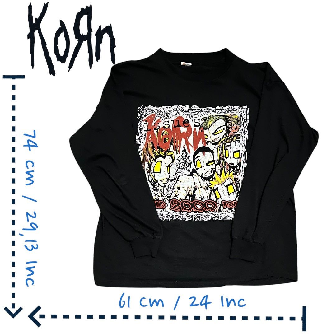 Band Tees Korn Issues Tour 00s Size US XL / EU 56 / 4 - 1 Thumbnail