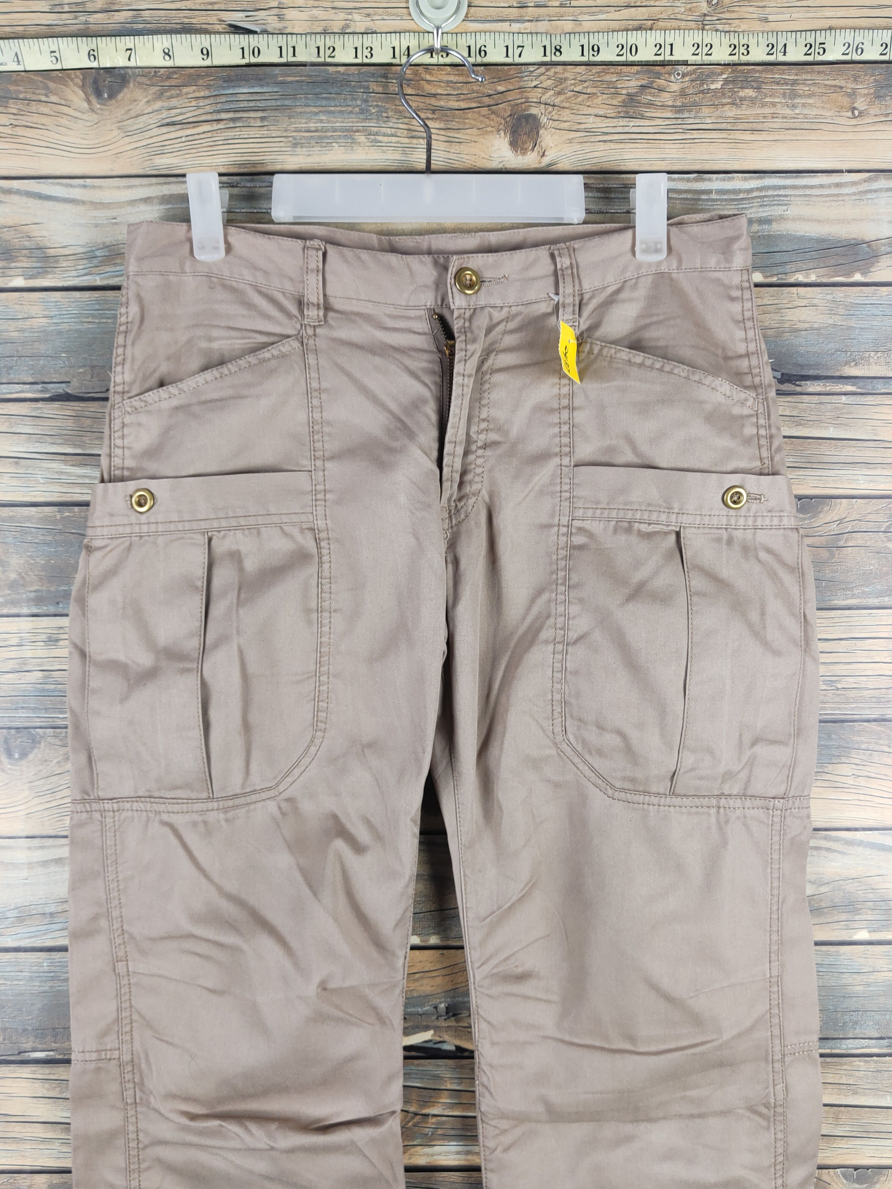 Takeo Kikuchi DL TK Beige Multipocket Cargo Pants #2437 Size US 30 / EU 46 - 2 Thumbnail
