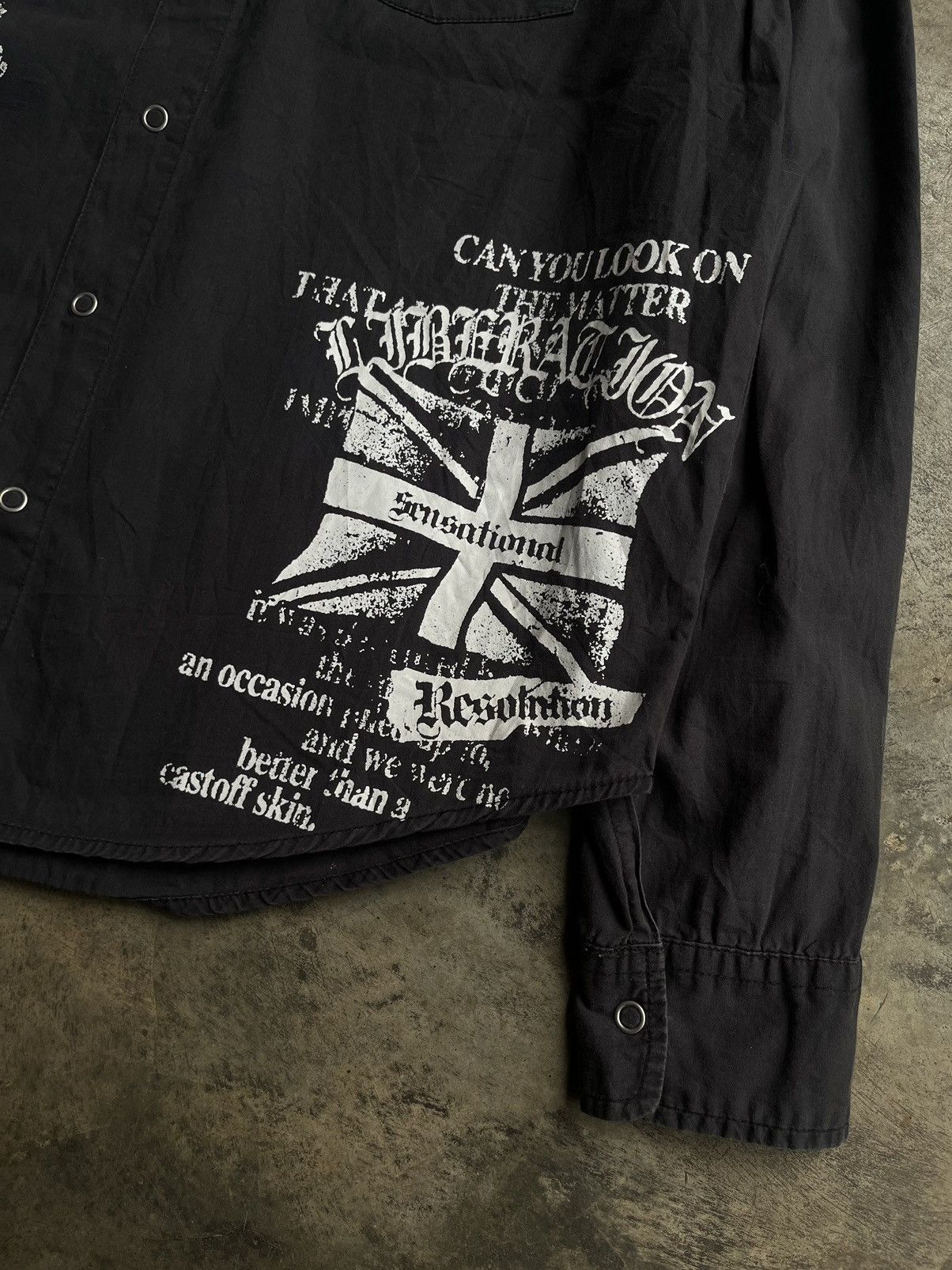 If Six Was Nine JAPANESE DADAIST POEM GOTHIC SEDITIONARIES PUNK STYLE SHIRTS Size US M / EU 48-50 / 2 - 5 Thumbnail