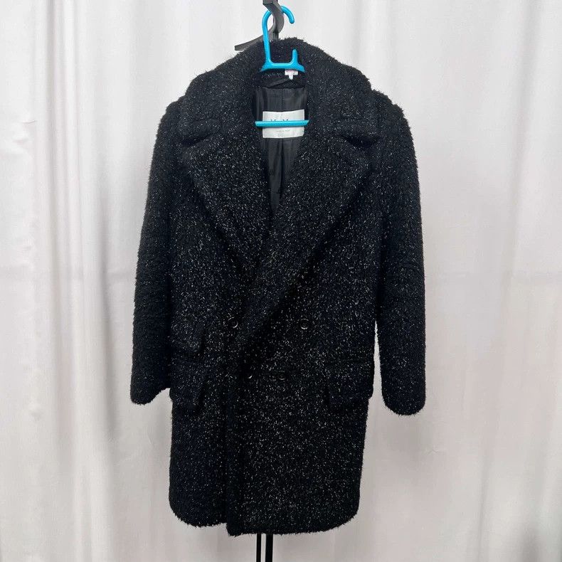 Max Mara Max Mara Silver thread teddy cotton coat Size L / US 10 / IT 46 - 1 Thumbnail