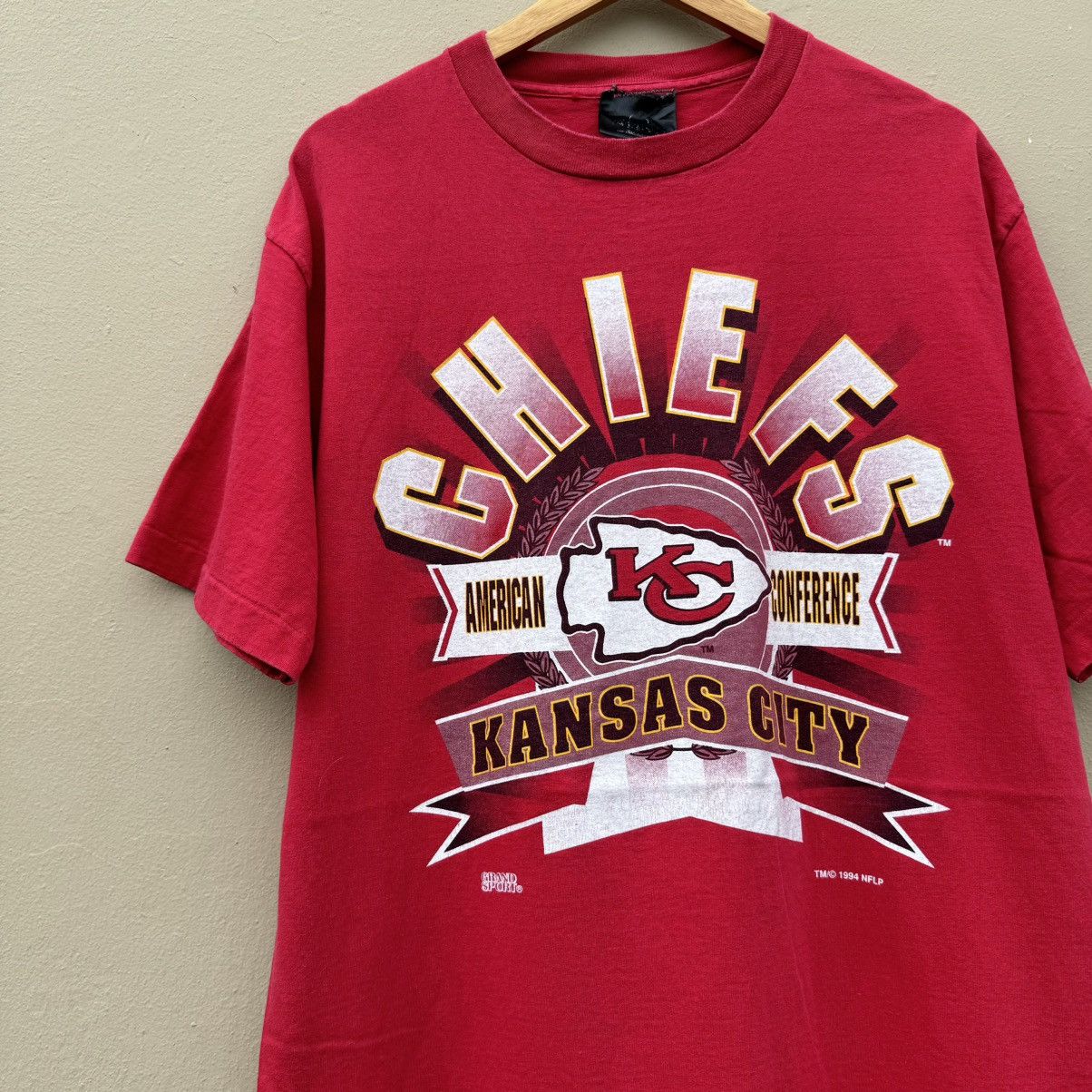 NFL × Vintage Vintage kansas city chiefs 90s tee Size US XL / EU 56 / 4 - 2 Thumbnail