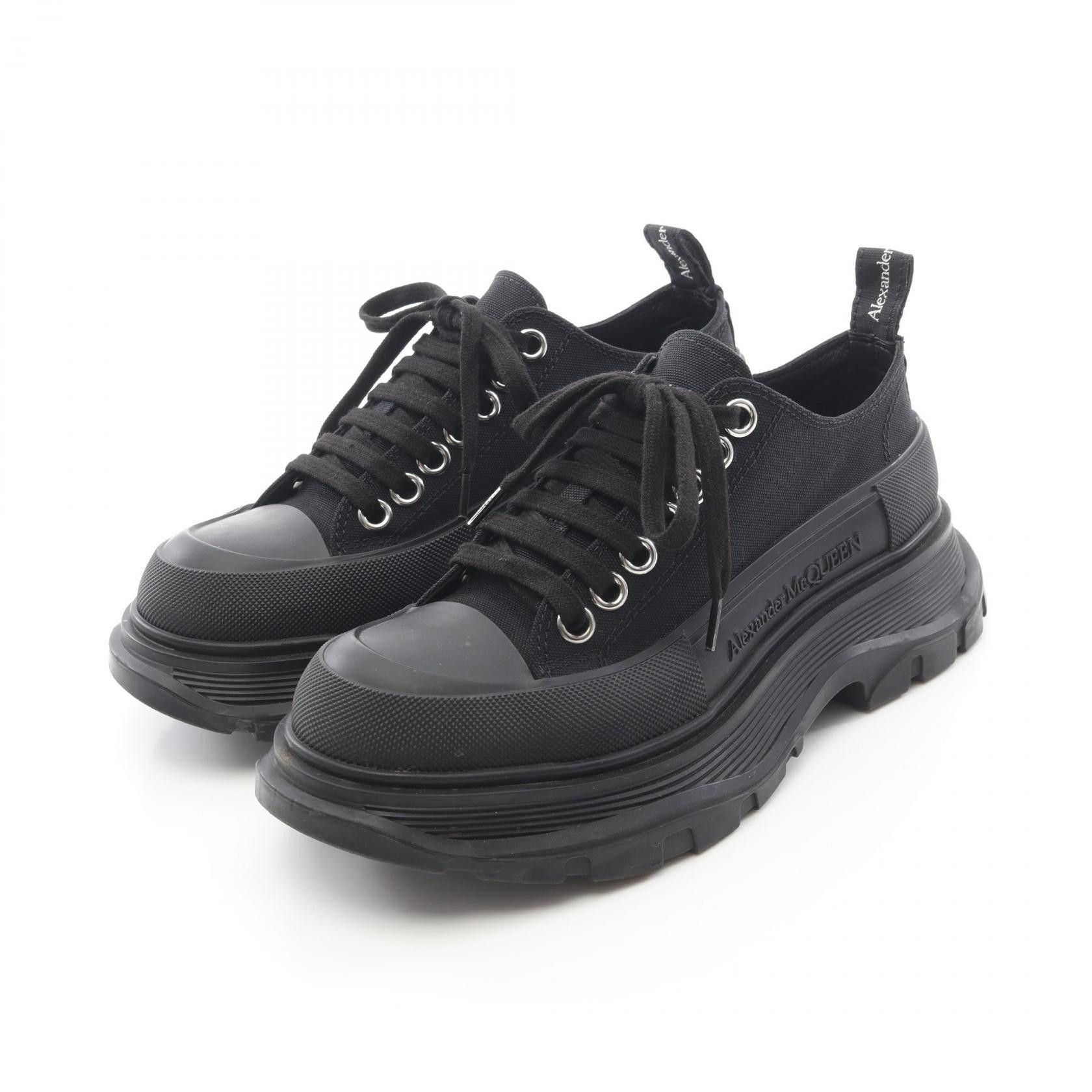 Alexander McQueen Alexander McQueen Alexander McQueen TREAD SLICK Canvas Rubber Sneakers Textile Shoes DUTY FREE for USA Size ONE SIZE - 1 Thumbnail