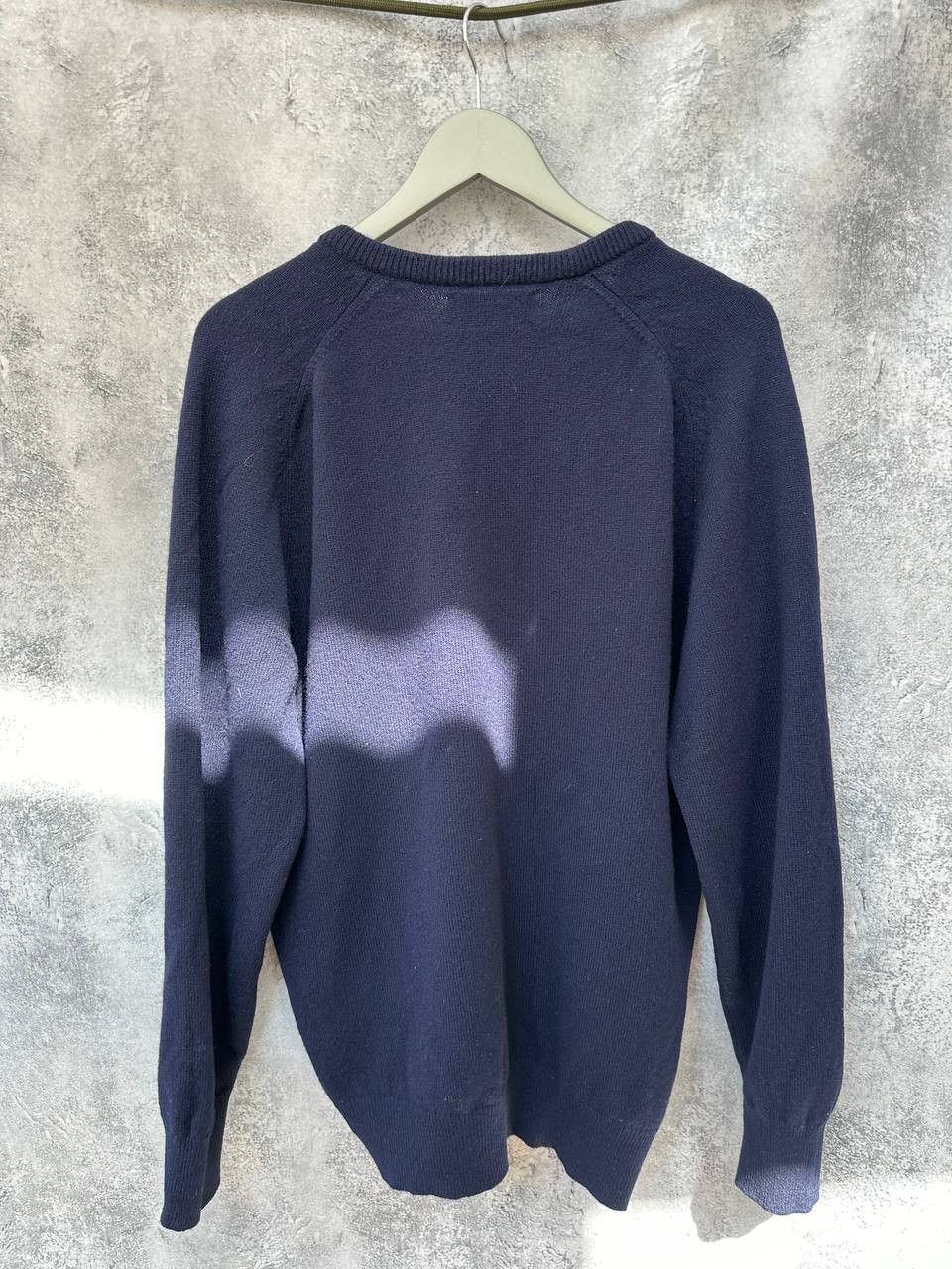 Pringle Of Scotland Pringle of Scotland Sports V-Neck Sweater Navy Wool Jumper Size US XXL / EU 58 / 5 - 3 Thumbnail