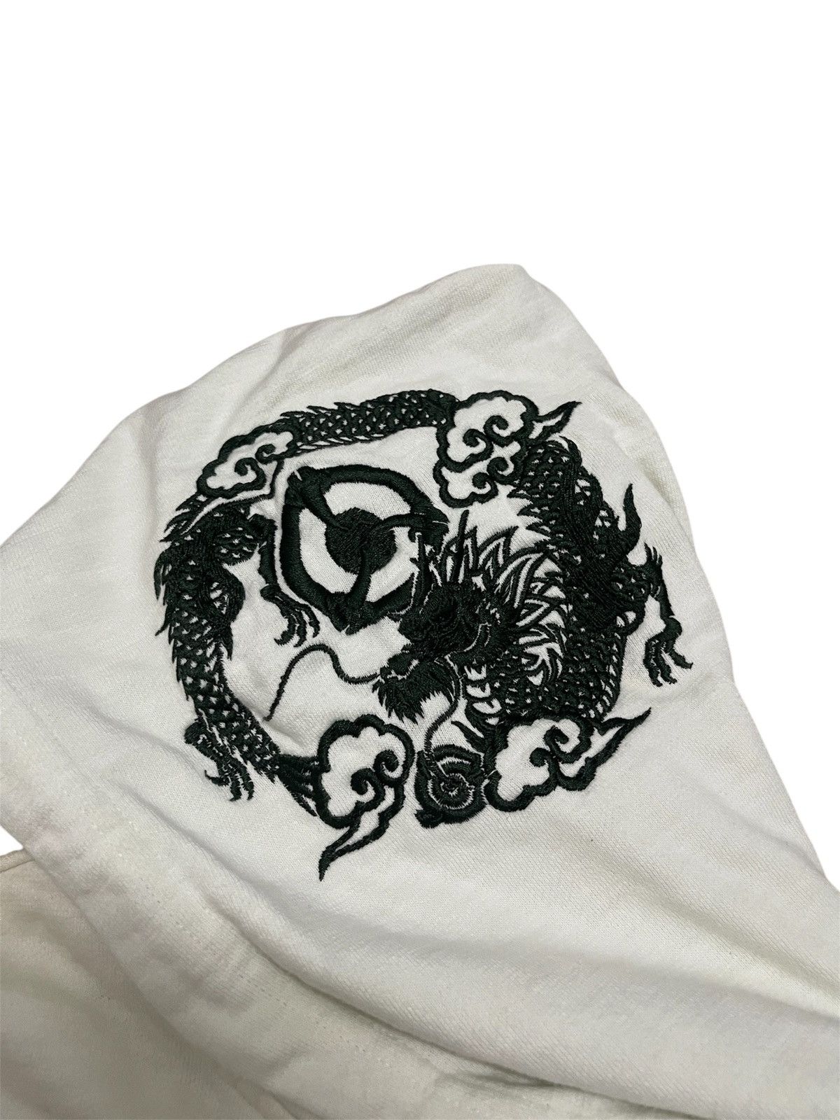 Karakuri Tamashii Y2K Cropped Heads Embroidered Sukajan Dragon Zipper Hoodie Size US L / EU 52-54 / 3 - 5 Thumbnail