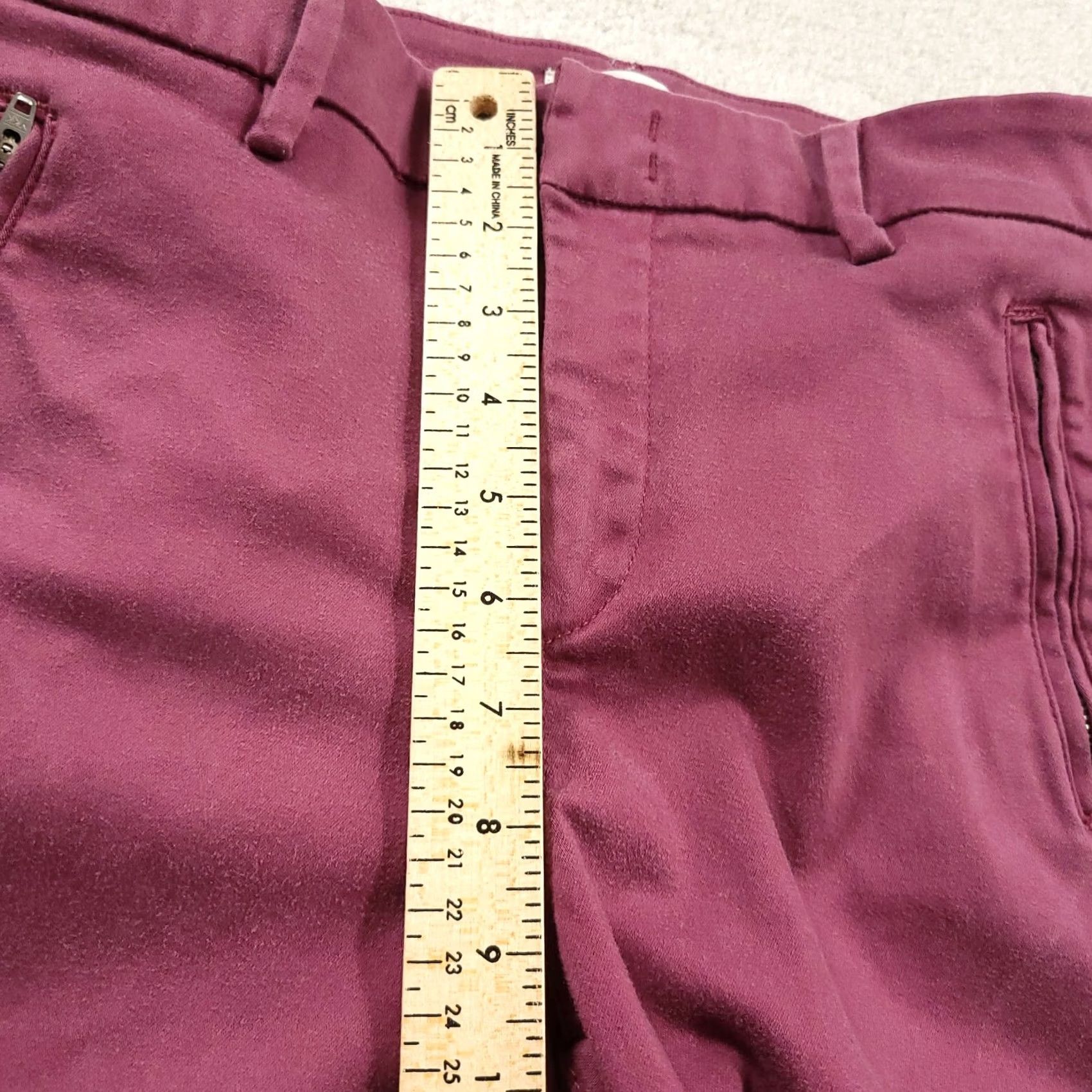 Vintage VINTAGE Level 99 Pants Women's 28 Purple Lyocell Blend Straight Leg Capri Zipper PHOTO Size 28" / US 6 / IT 42 - 6 Thumbnail