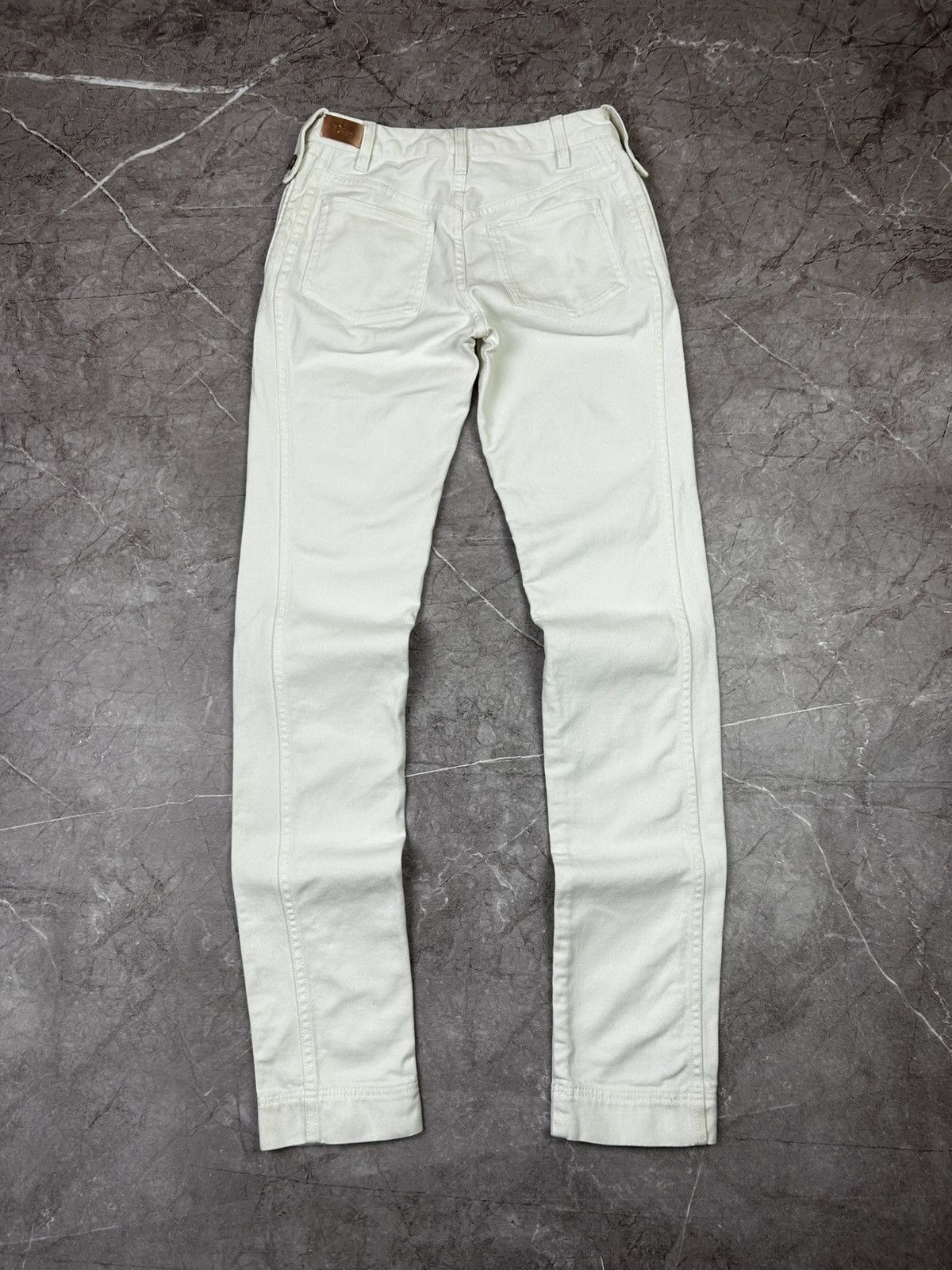 Christian Dior Monsieur × Dior Christian Dior Boutique White Cotton Pants Made In Italy Size 27" / US 4 / IT 40 - 2 Thumbnail
