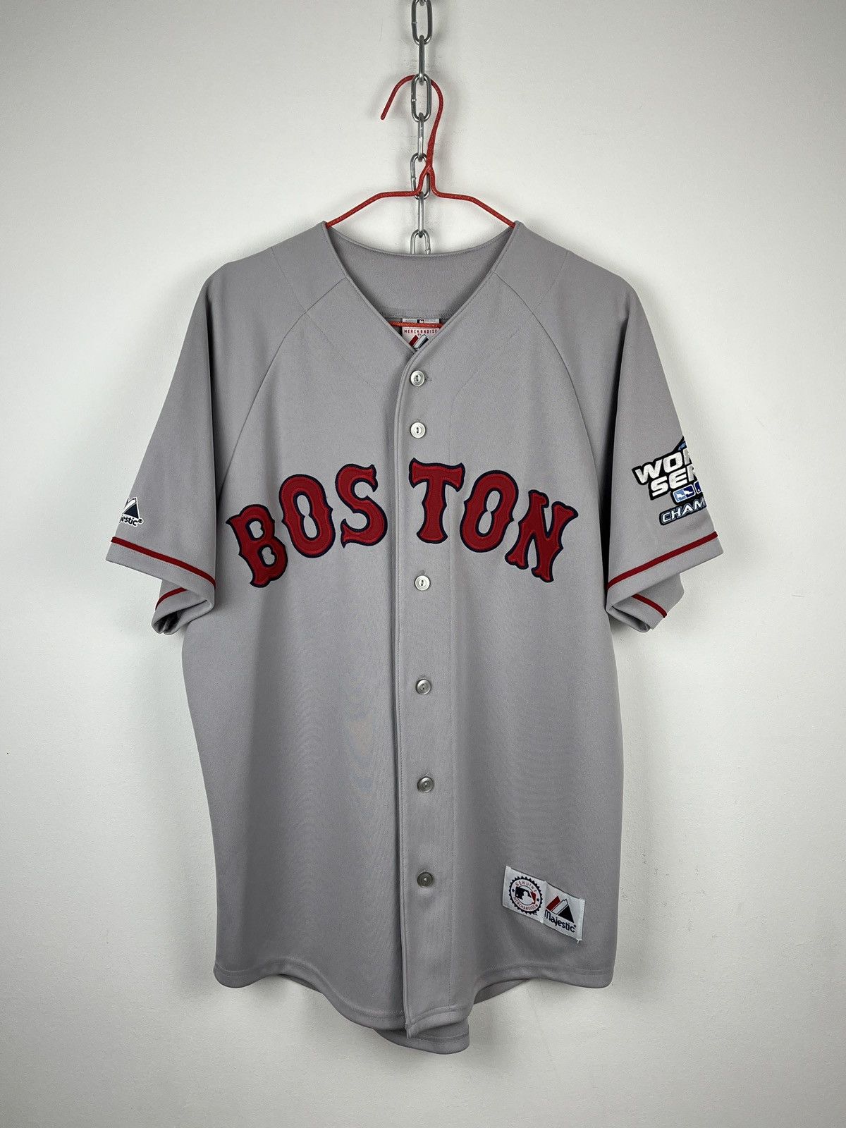 Majestic × Vintage Majestic Boston Red Sox WSeries 2004 Baseball Vintage Jersey Size US M / EU 48-50 / 2 - 1 Thumbnail