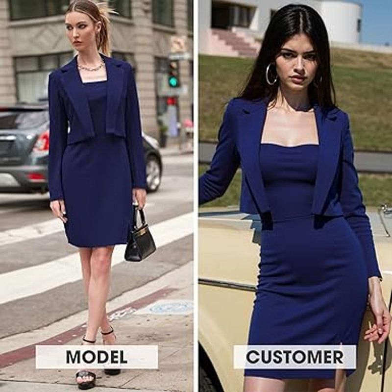 & Other Stories EXLURA Women's Professional Business Lightweight Blazer Dres Size L / US 10 / IT 46 - 2 Thumbnail