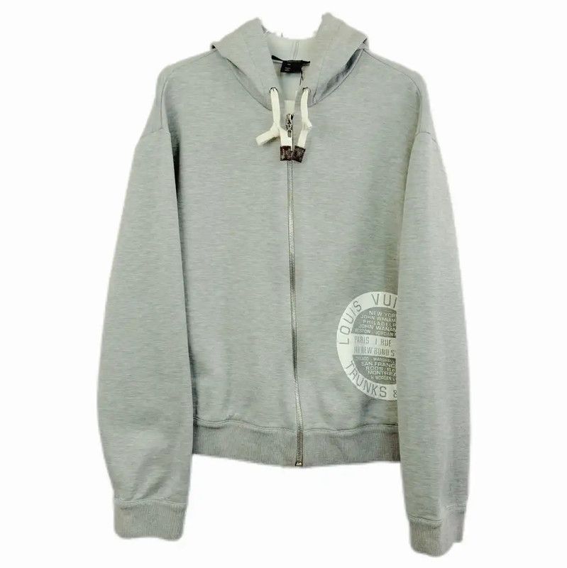Louis Vuitton Louis Vuitton Gray Cotton Hoodie for Women 0089 Size M / US 6-8 / IT 42-44 - 1 Thumbnail