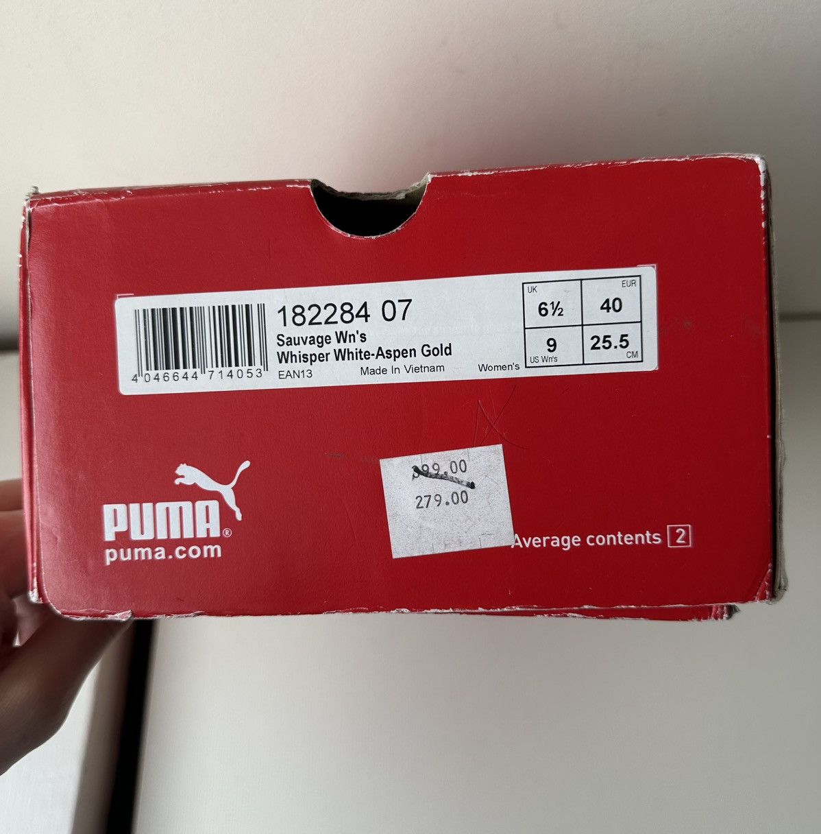 Puma Puma Sauvage vintage white leather sneakers Size US 9 / IT 39 - 9 Thumbnail