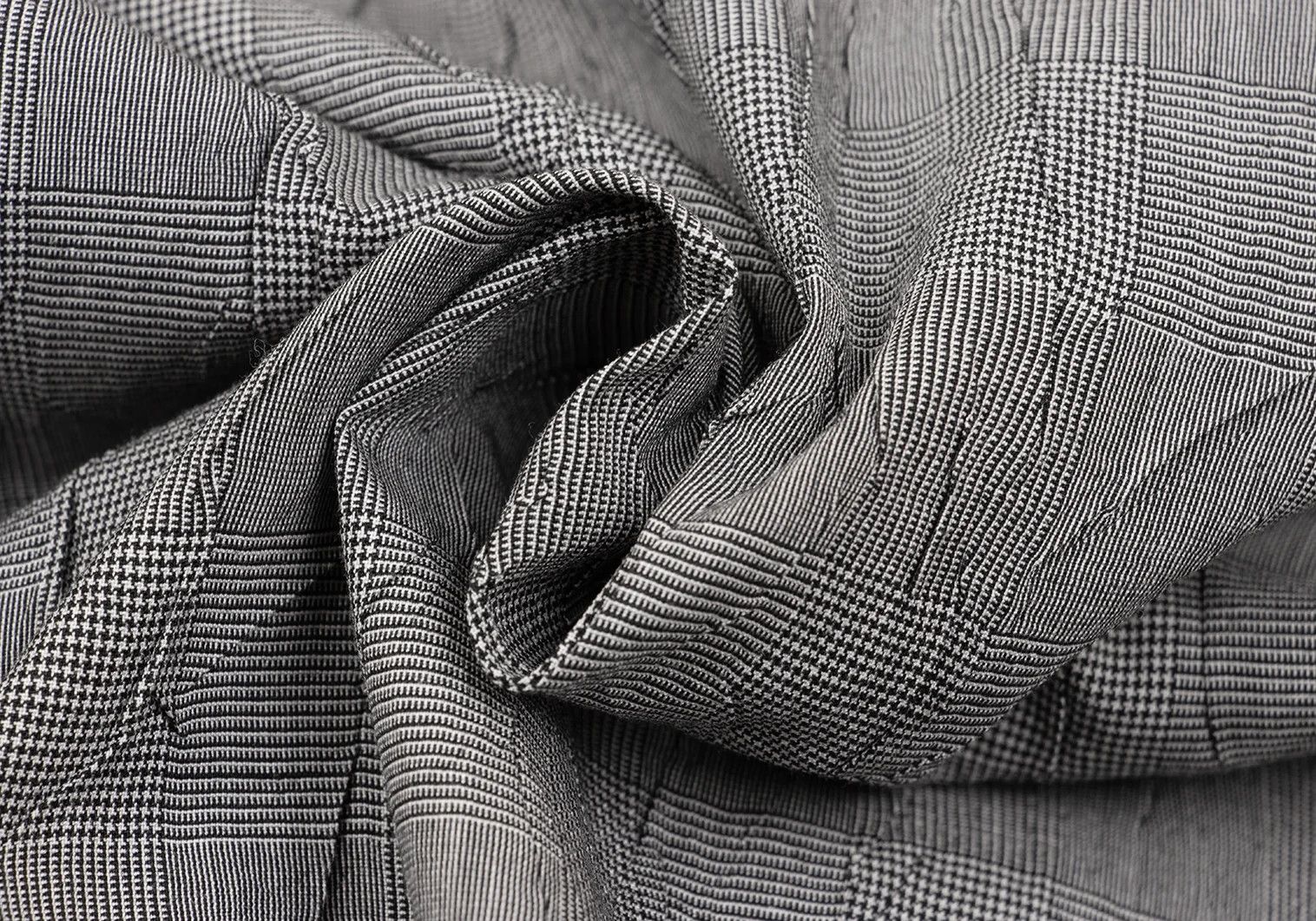 Issey Miyake Gray Glen Check Pleats Shirt for Men Size 4 Size US XL / EU 56 / 4 - 12 Thumbnail