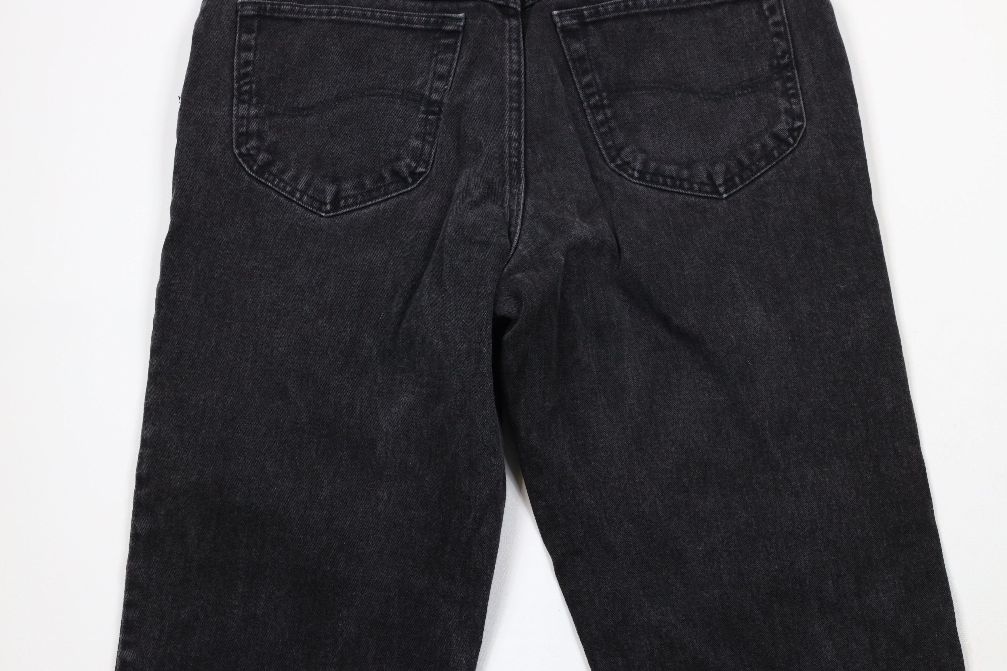 Lee × Vintage Vintage 90s Lee Straight Leg Denim Jeans Black Cotton Size US 34 / EU 50 - 10 Thumbnail