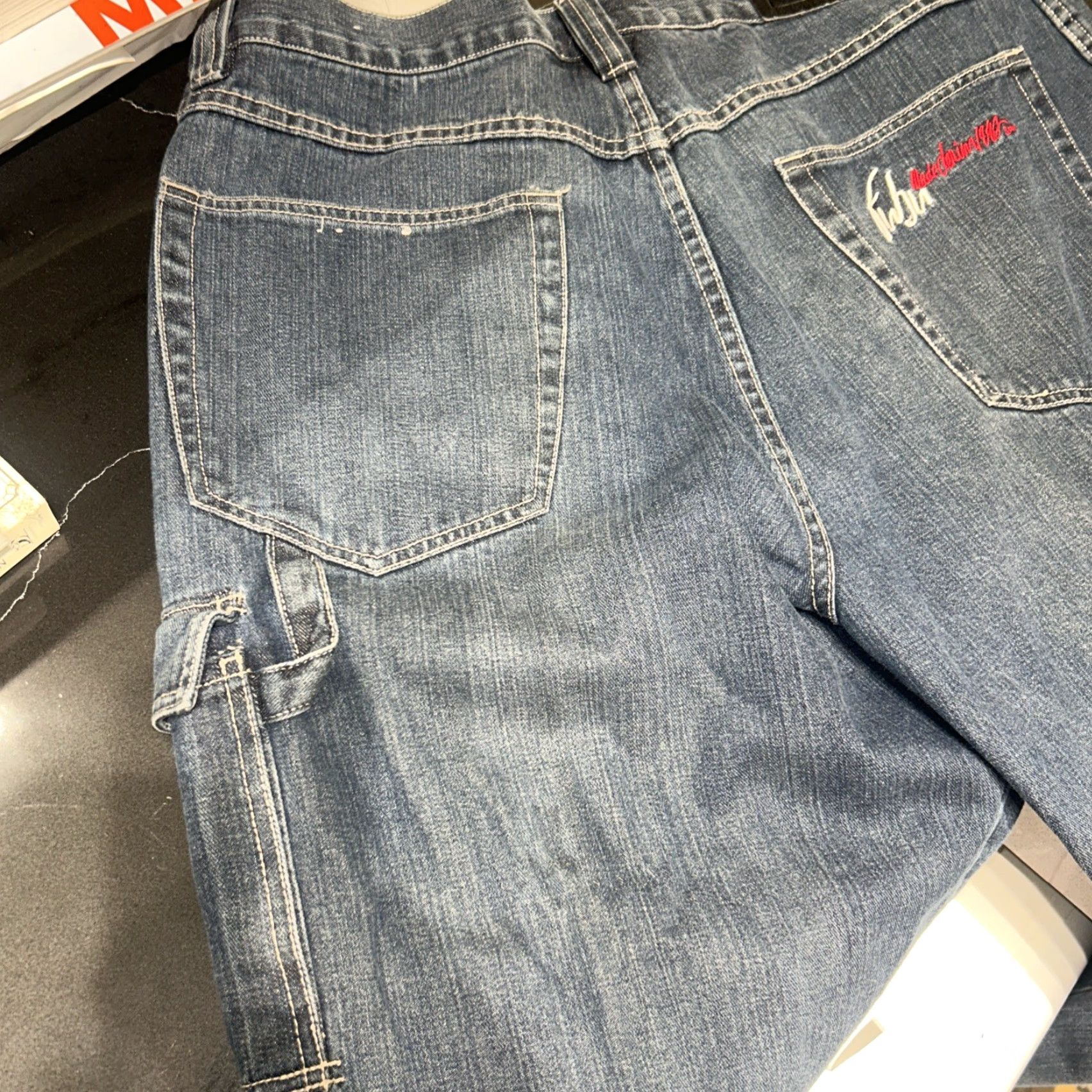 Fubu VINTAGE FUBU Jeans Baggy Hip Hop 90s Mens Size 40 Blue 34in Inseam Size US 34 / EU 50 - 2 Thumbnail