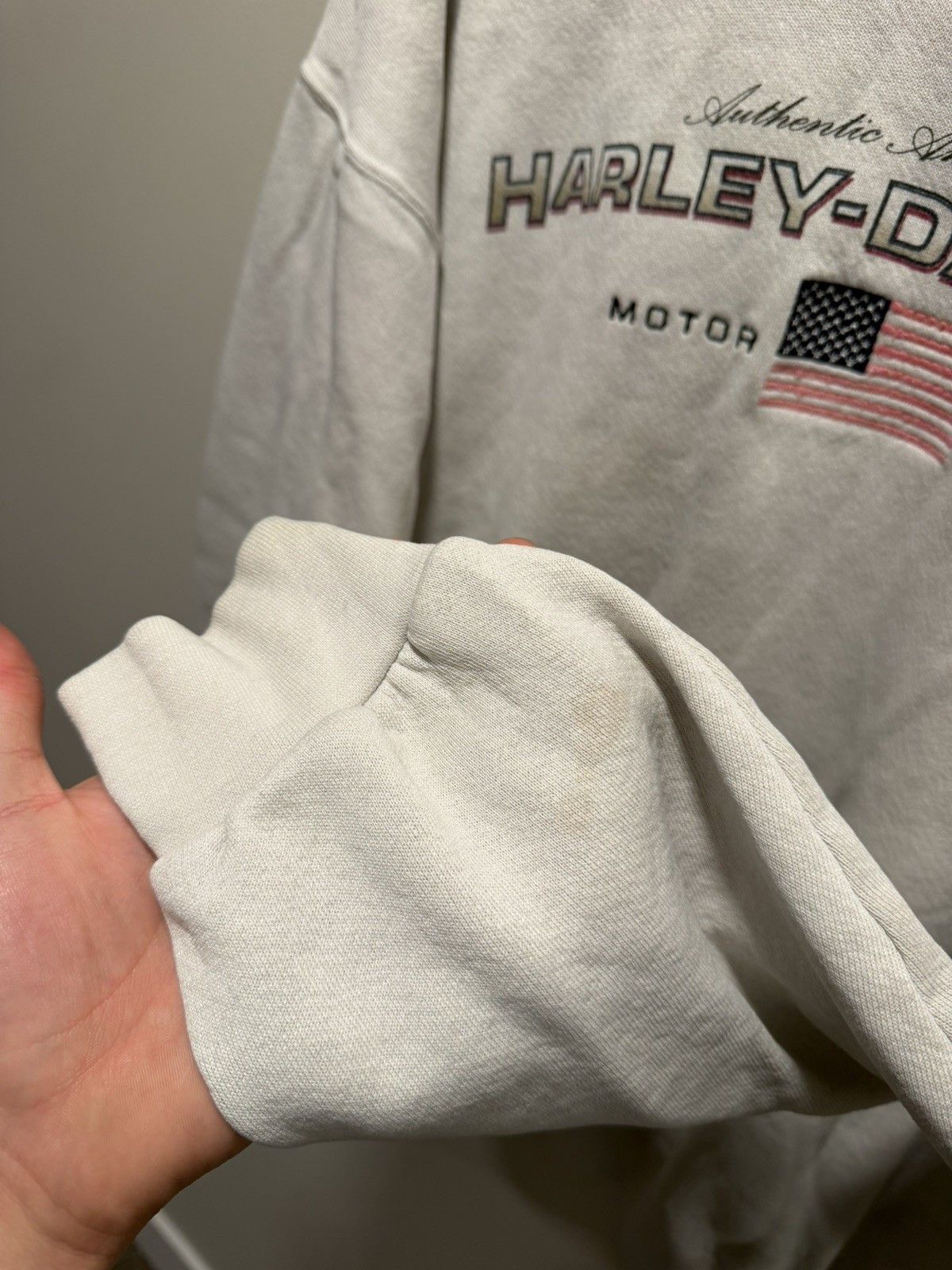 Harley Davidson Vintage Harley Davidson Sweatshirt Mens X-Large USA flag Size US XL / EU 56 / 4 - 5 Thumbnail