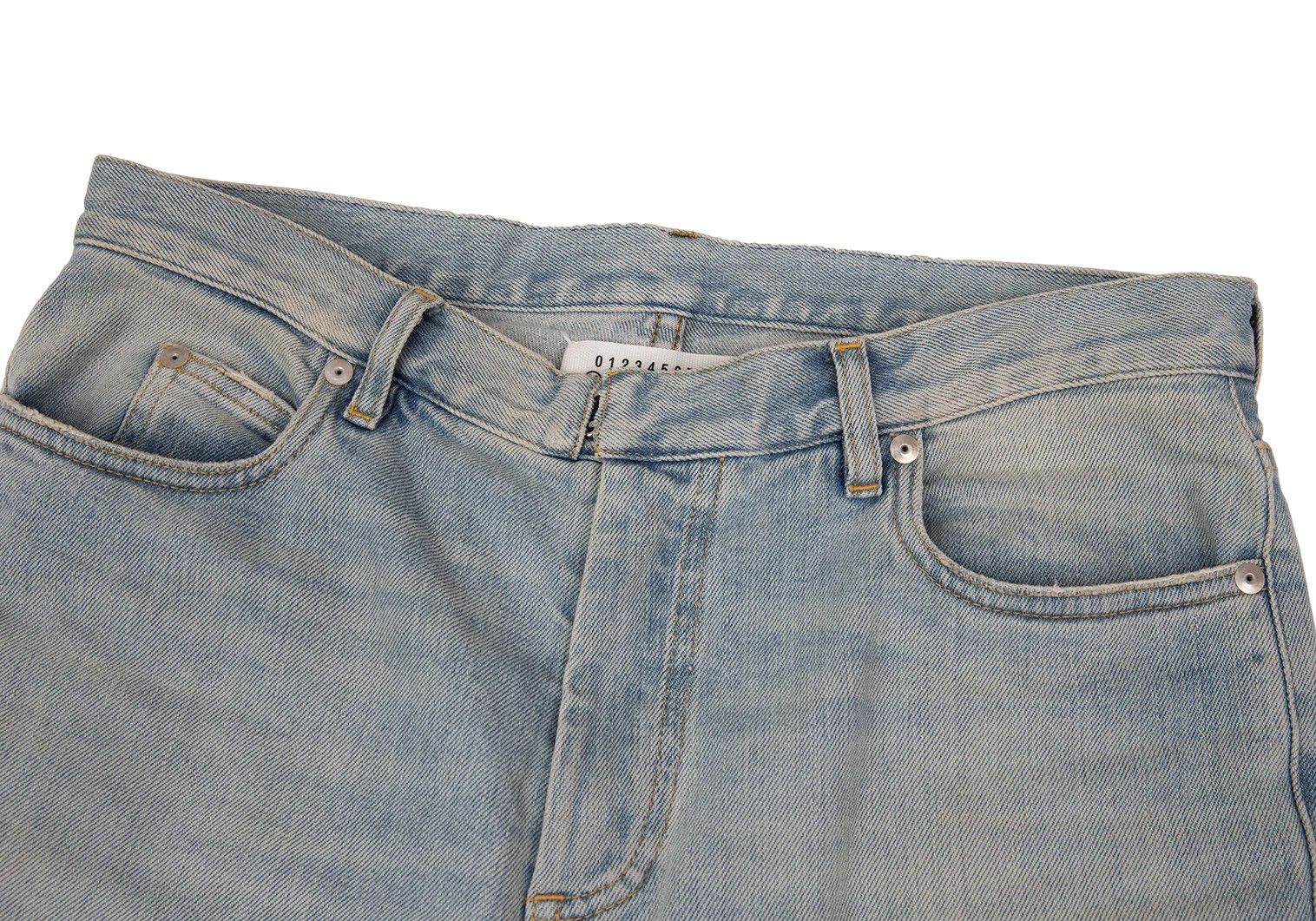 Maison Margiela Bleached Denim Pants in Indigo Light, Size 31 Size US 31 - 3 Thumbnail
