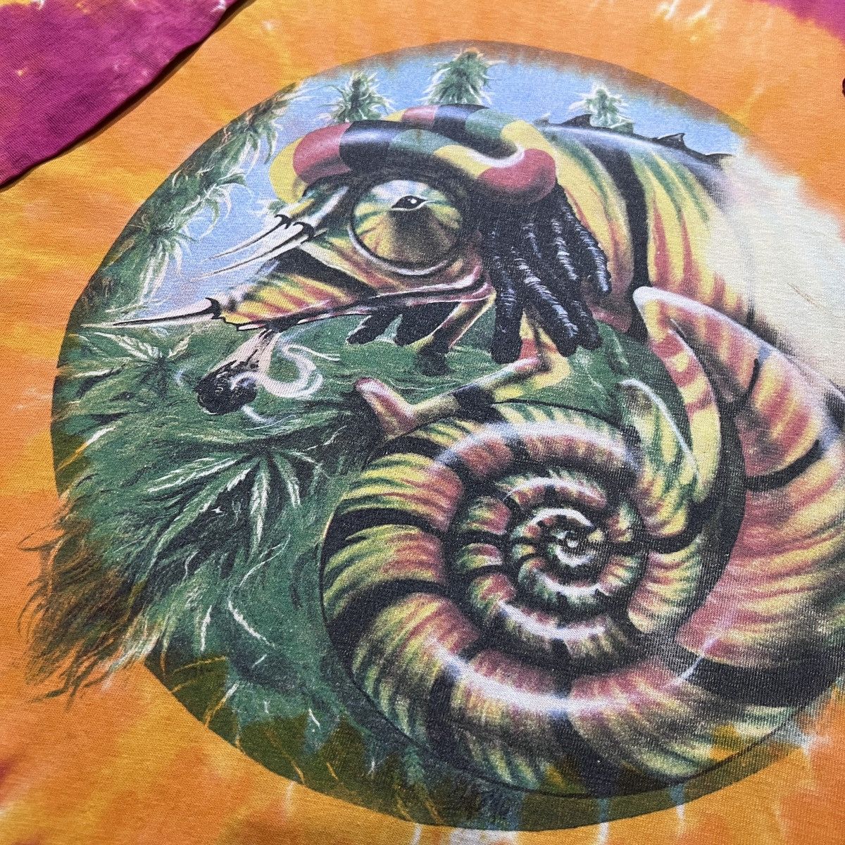 Vintage 90s Rasta Lizard Weed Marijuana Drugs XL Streetwear Graphics Size US XL / EU 56 / 4 - 3 Thumbnail