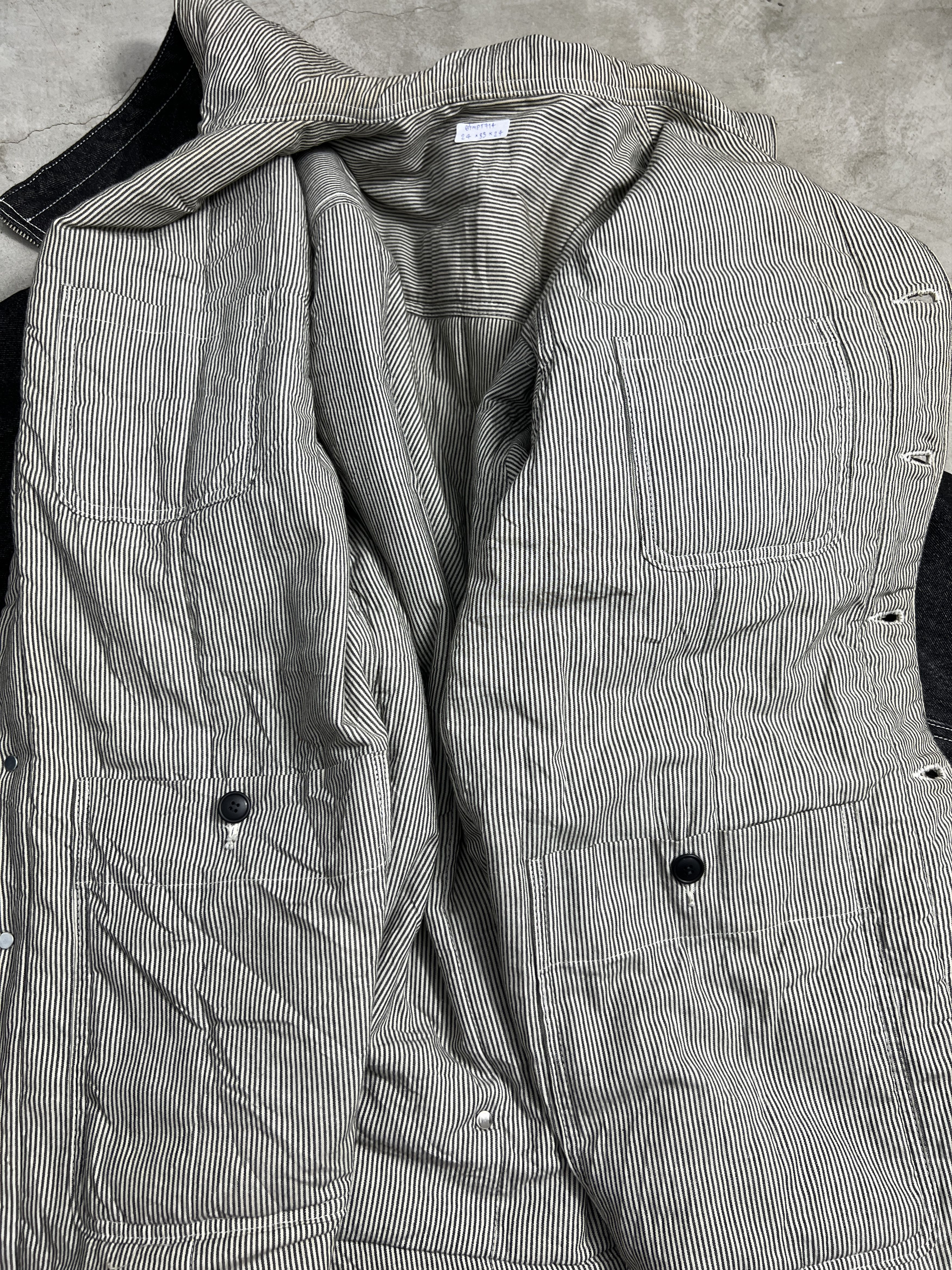 Issey Miyake Vintage ISSEY MIYAKE Lined Denim Hoodie Parka (9) GTMPT714 Size US L / EU 52-54 / 3 - 10 Thumbnail