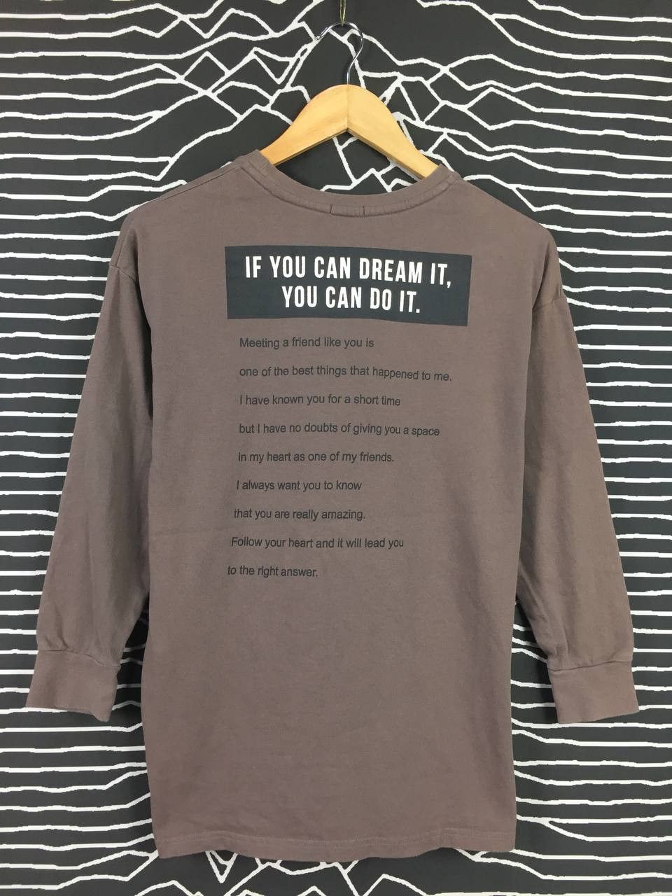 Japanese Brand Vtg Colza Japanese Brand If You Can Dream It Quote Tee Size US S / EU 44-46 / 1 - 1 Thumbnail