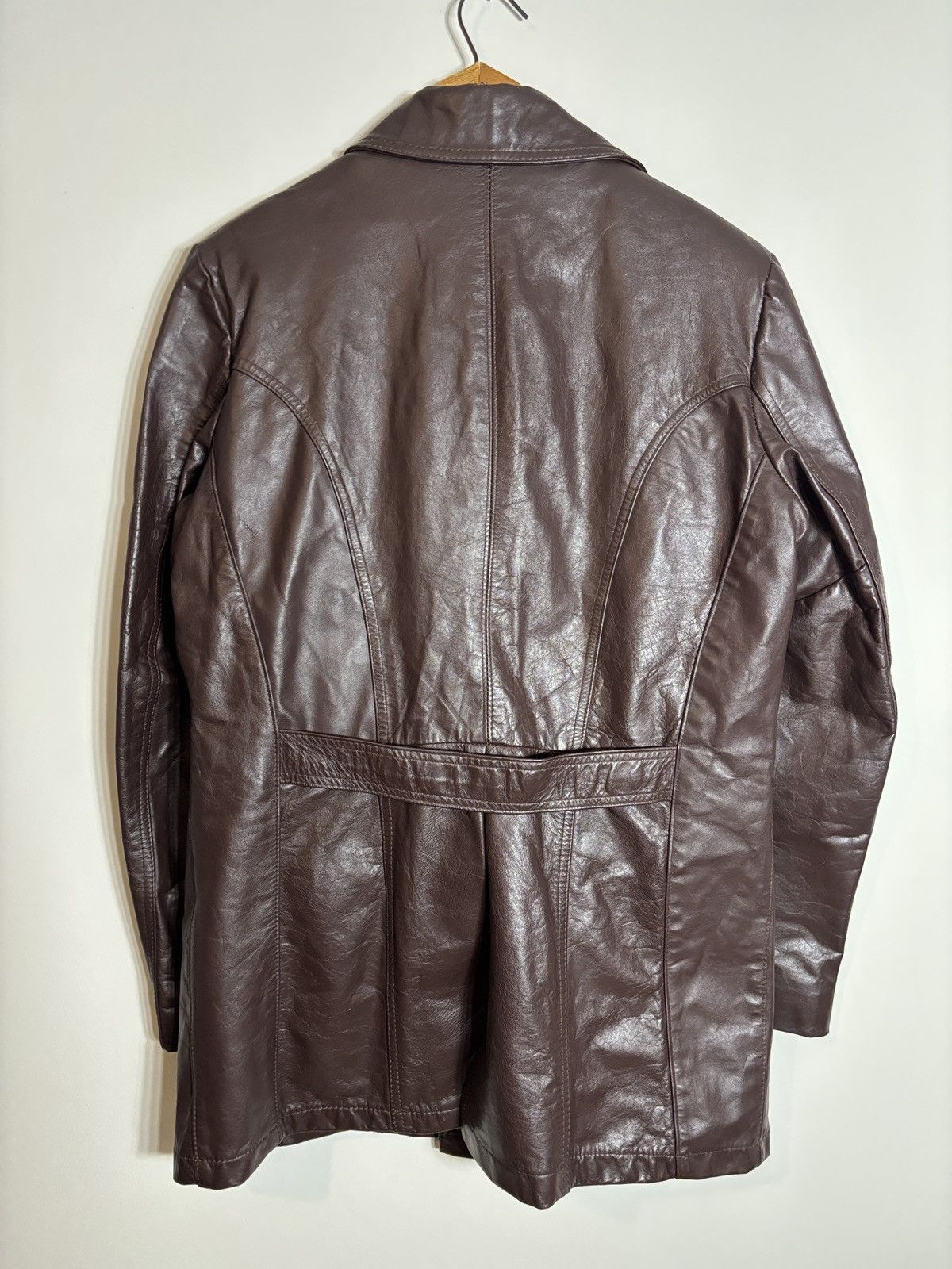Vintage Vintage Gino Leathers Leather 4 Button Mob Disco Jacket 40L Size US M / EU 48-50 / 2 - 4 Thumbnail