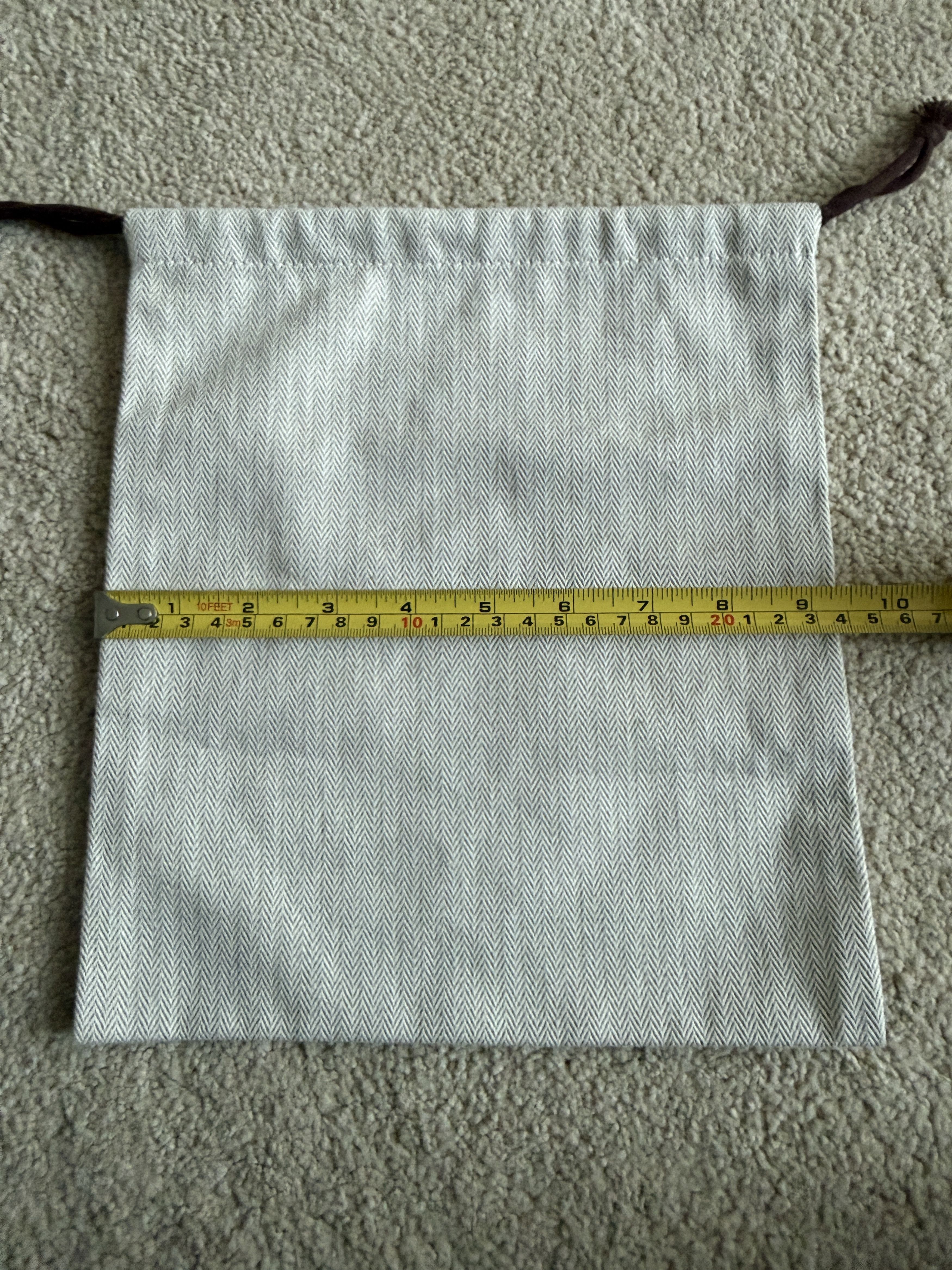 Hermes Authentic Hermes Herringbone Tweed Drawstring Storage Size ONE SIZE - 3 Thumbnail