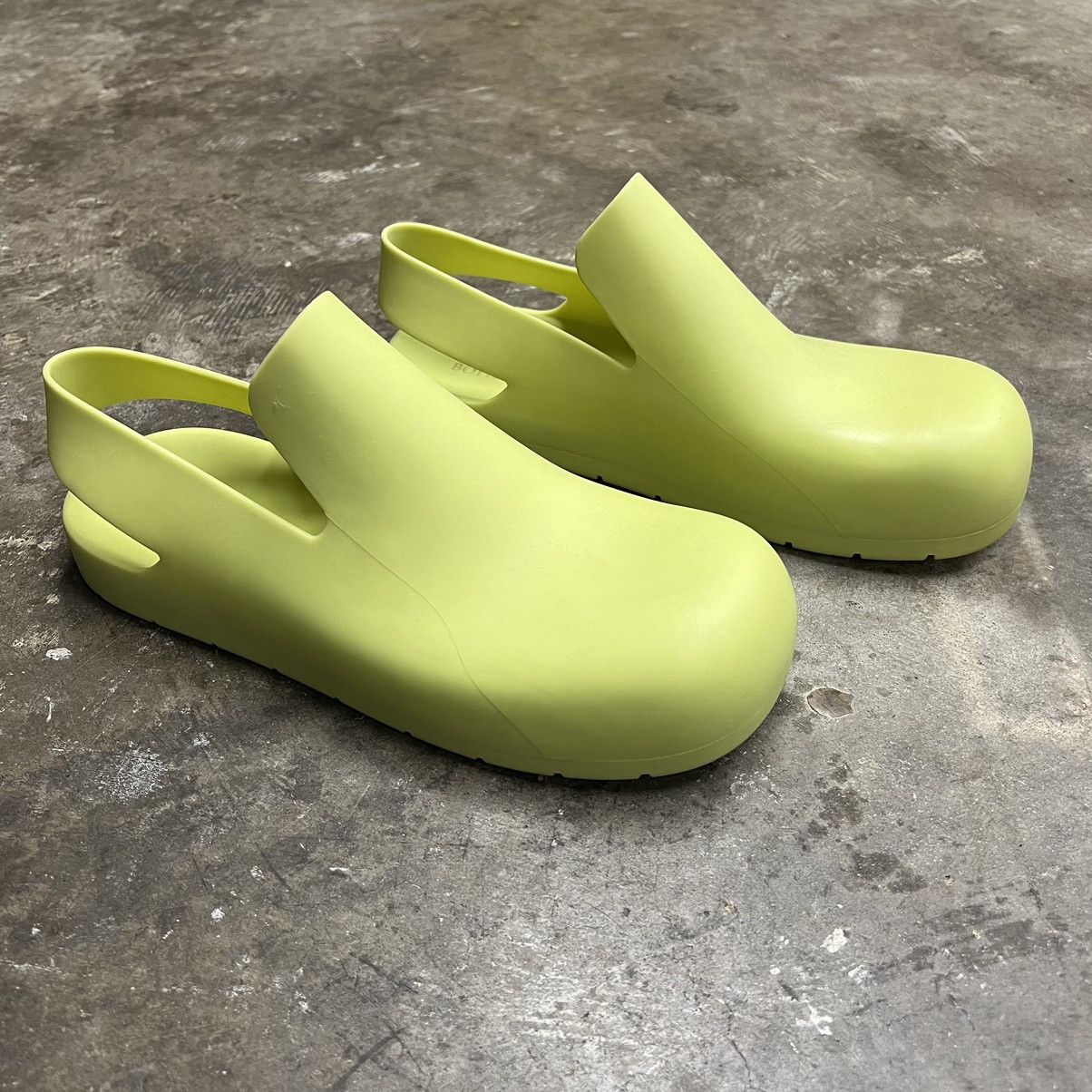 image of Bottega Veneta Puddle Loafers in Green, Men's (Size 9)