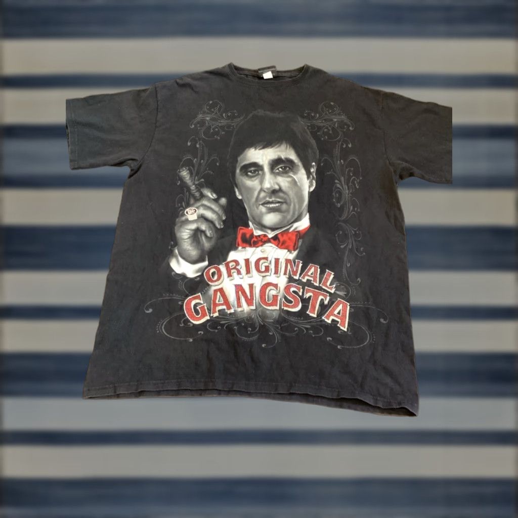 Vintage VINTAGE Scarface Graphic T-Shirt Adult XXL Black Movie Theme Mens Size US XXL / EU 58 / 5 - 1 Thumbnail