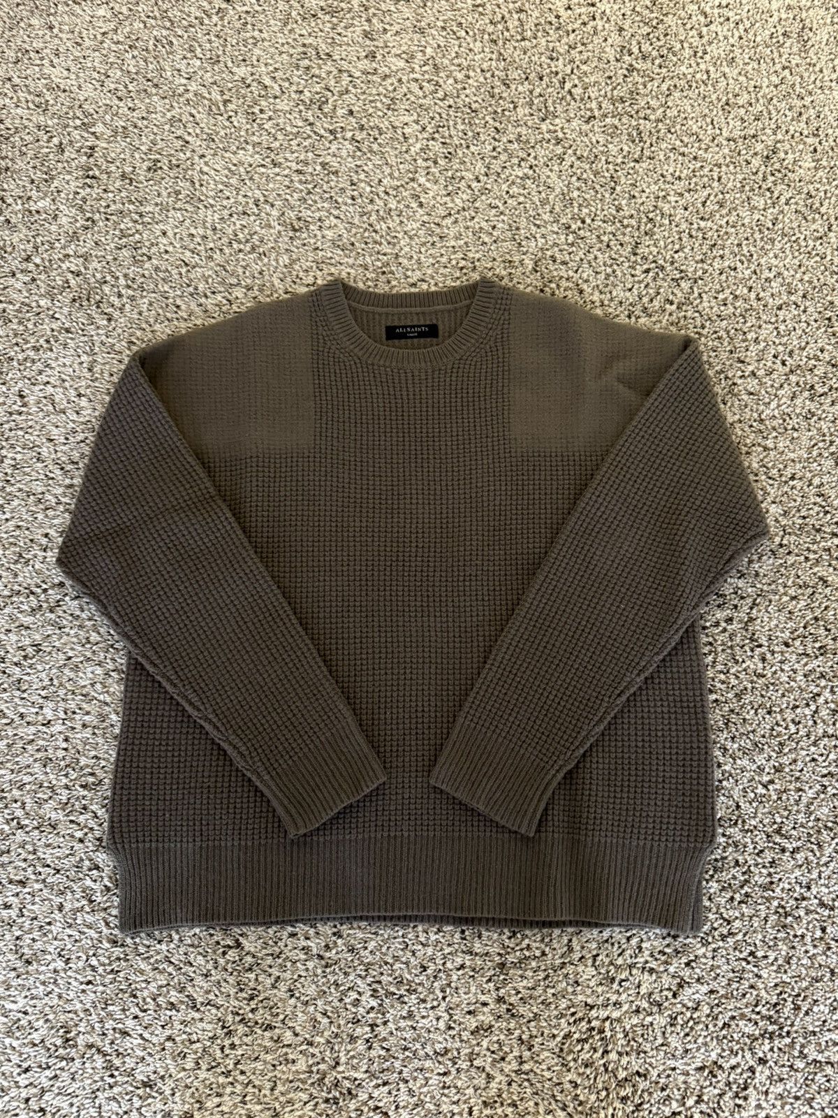 Allsaints Allsaints Brown Orford Crew Knitwear Size US L / EU 52-54 / 3 - 1 Thumbnail