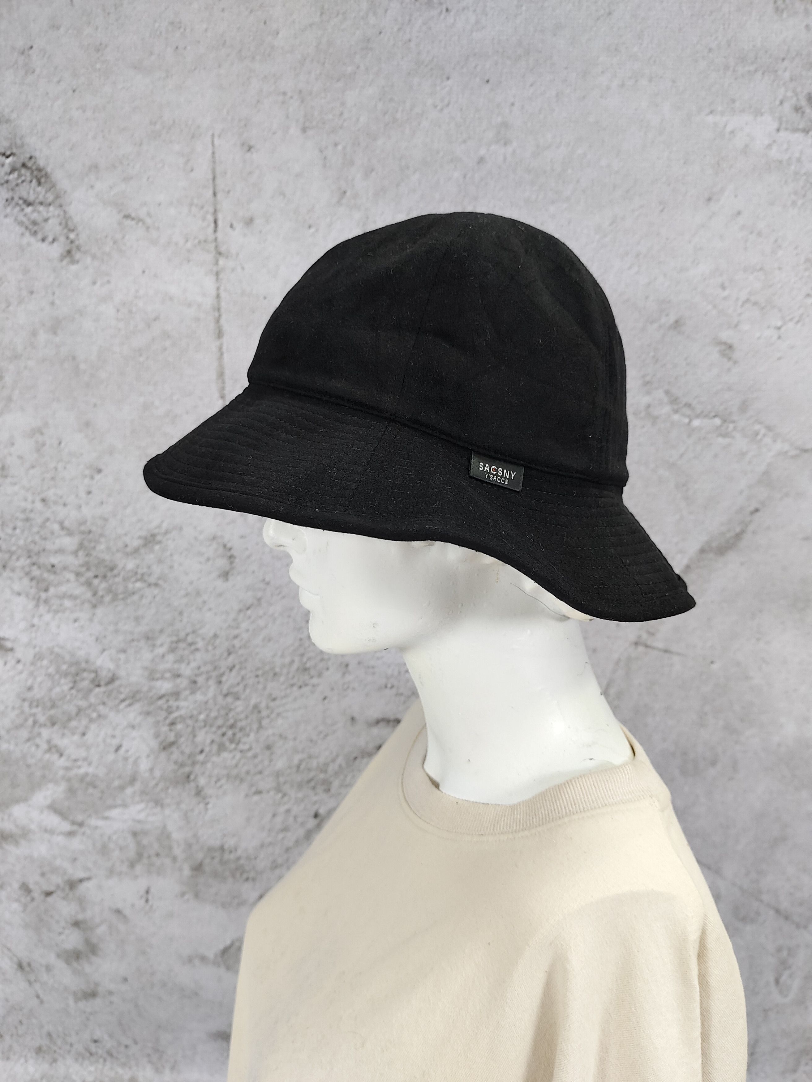 Yohji Yamamoto Y’SACCS SACSNY By Yohji Wide Brim Minimal Solid Bucket Hat Size ONE SIZE - 2 Thumbnail