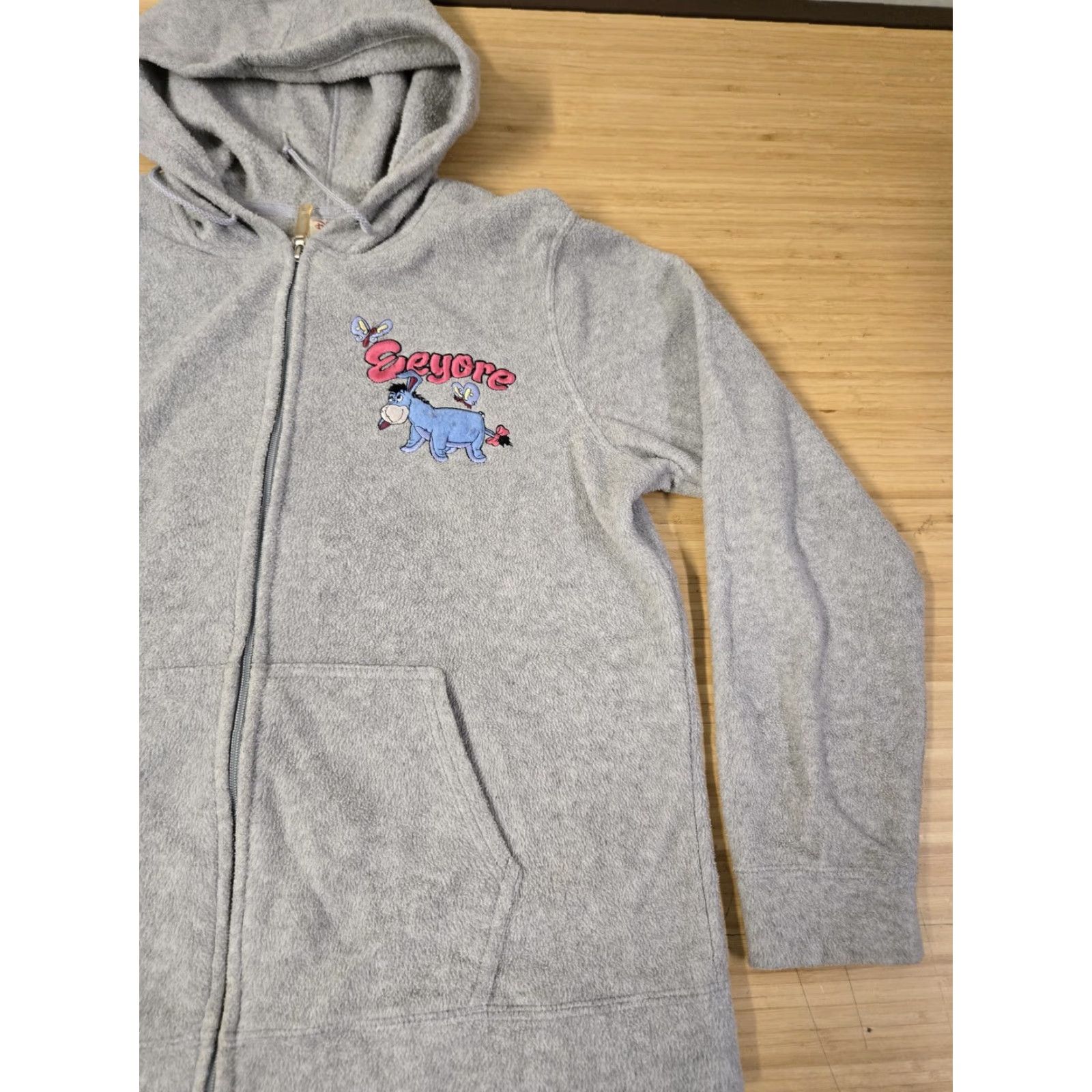 Disney Disney Hoodie Womens M Gray Eeyore Full Zip Sweatshirt Winnie the Pooh Size M / US 6-8 / IT 42-44 - 2 Thumbnail