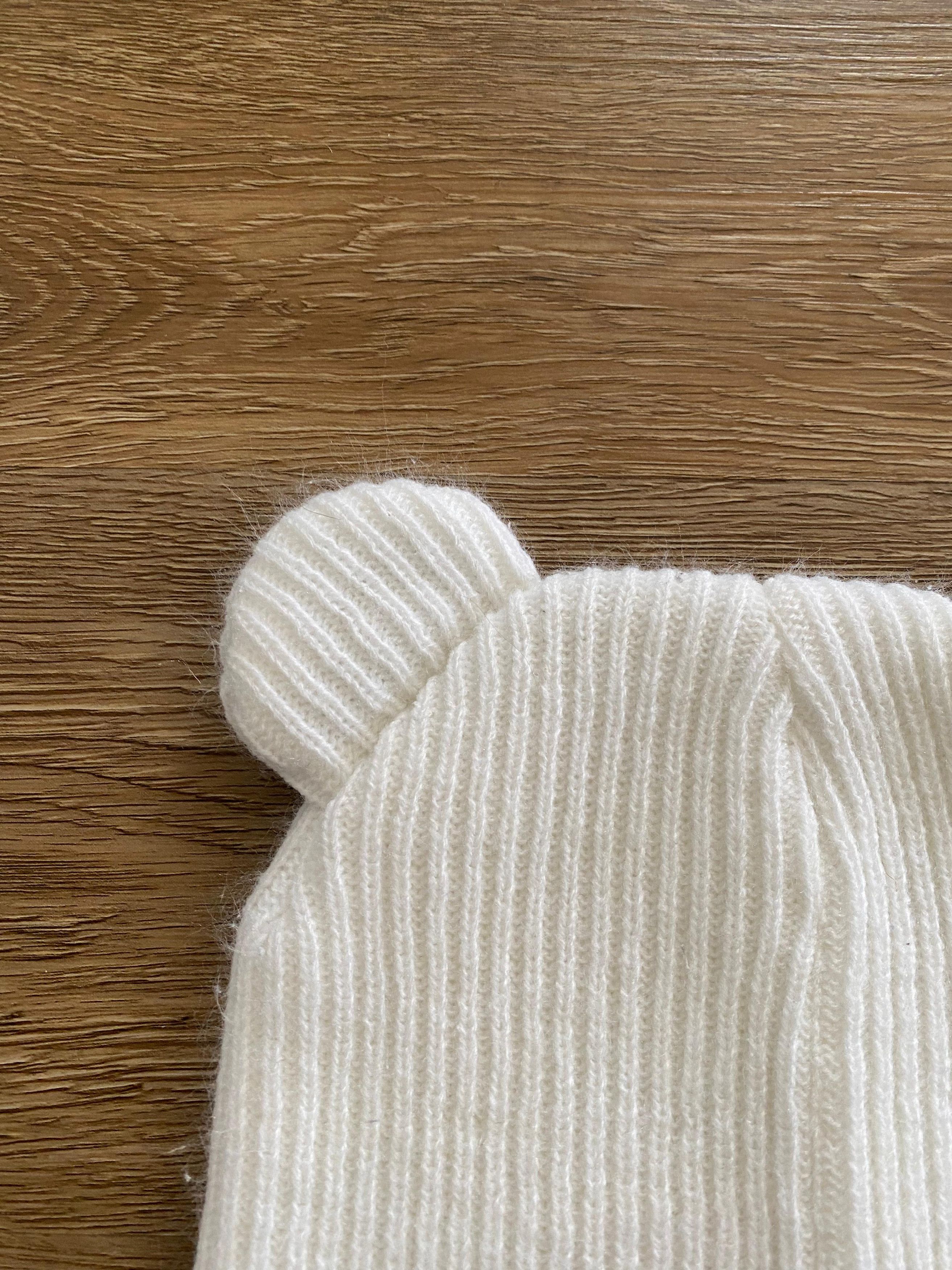 Other Box Boys Retro Hearts Bear Hat – White Embroidered Balaclava Size ONE SIZE - 7 Thumbnail