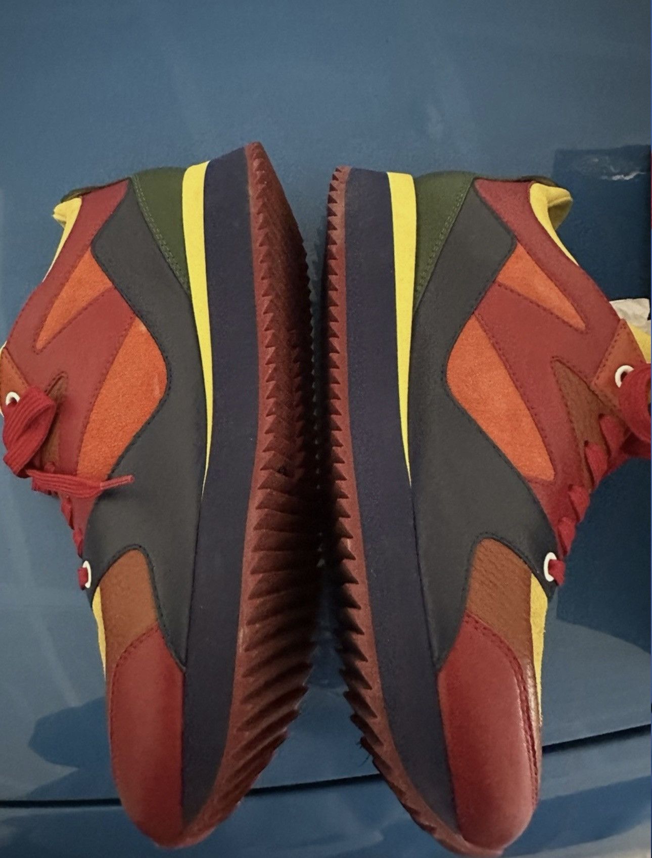 Dolce & Gabbana Dolce & Gabbana CS1424 Multicolor Leather Suede Sneakers (8) Size US 8 / EU 41 - 2 Thumbnail