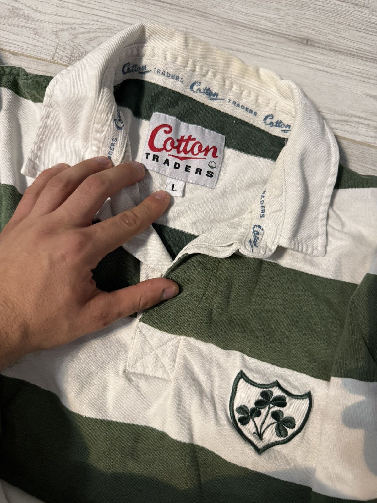 Cotton Traders Vintage Ireland cotton traiders Rugby jersey shirt Size US L / EU 52-54 / 3 - 3 Thumbnail