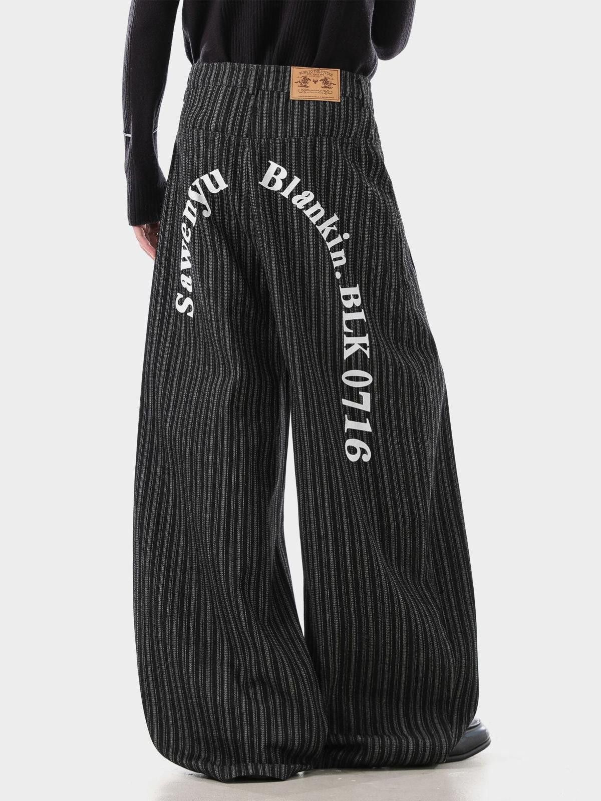 Vintage Old Money Wide-Leg Pants | Relaxed Drape Straight Trousers Size US 32 / EU 48 - 5 Thumbnail