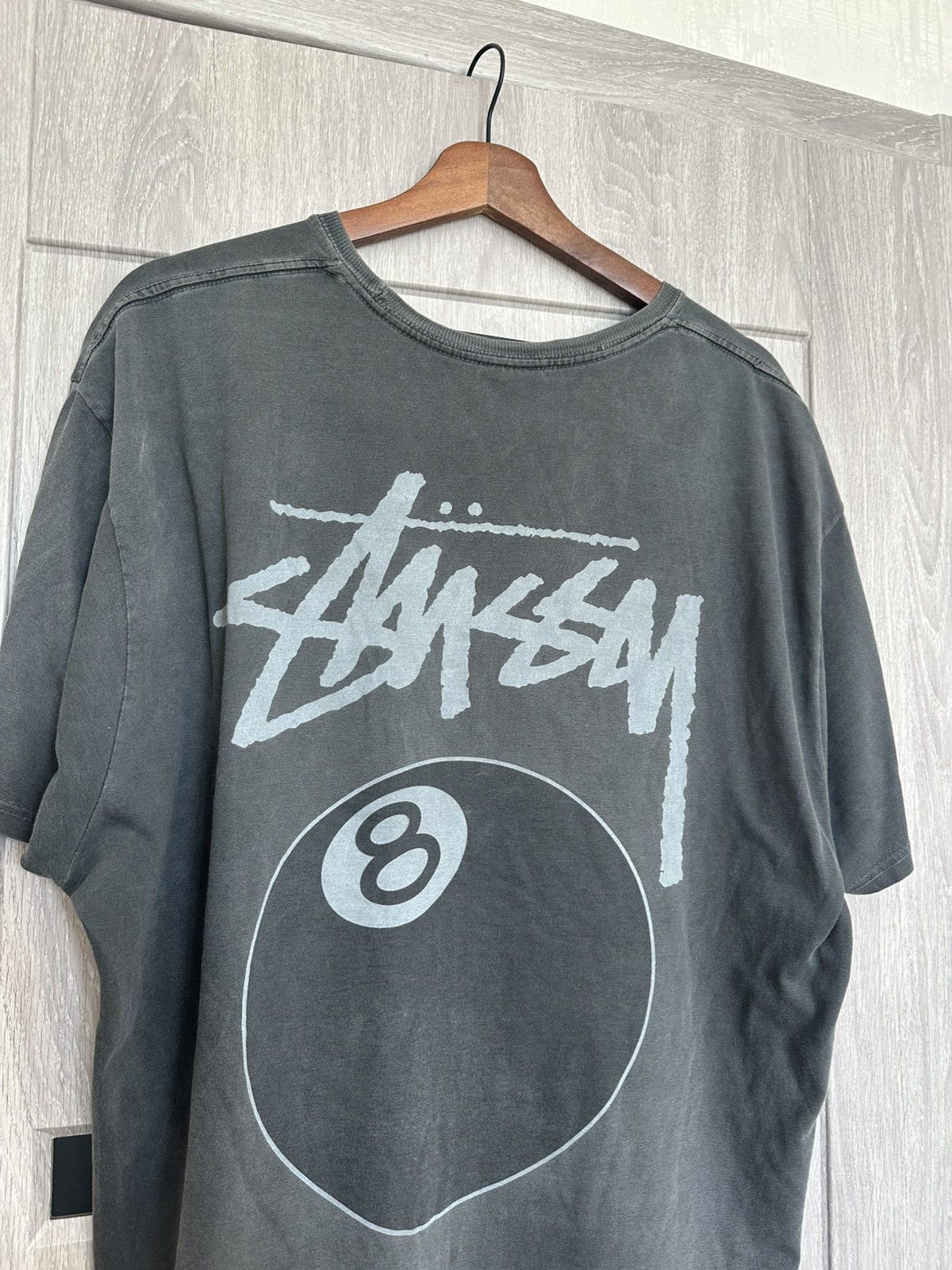 Stussy Stussy 8 Ball Pool Shirt Size XL 2000s Faded Gray Size US L / EU 52-54 / 3 - 5 Thumbnail