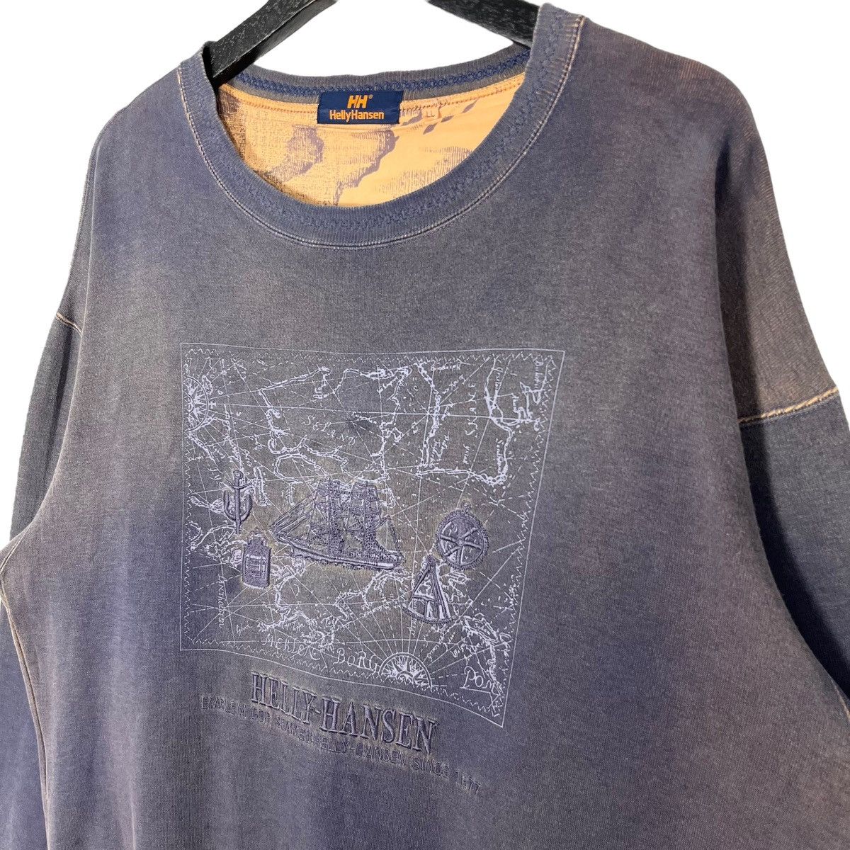 Helly Hansen × Vintage Helly Hansen Embroidery Logo Sweatshirt Size US XL / EU 56 / 4 - 2 Thumbnail