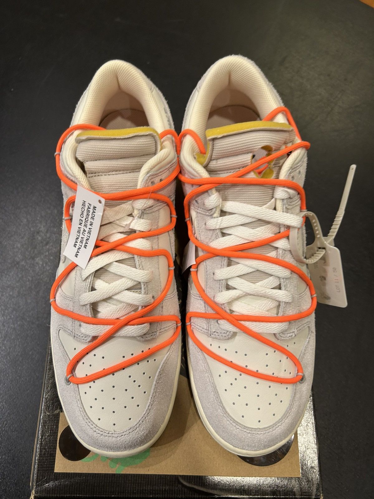 Nike Nike Dunk Low ‘Off-White Lot 11’ Size US 14 / EU 47 - 4 Thumbnail