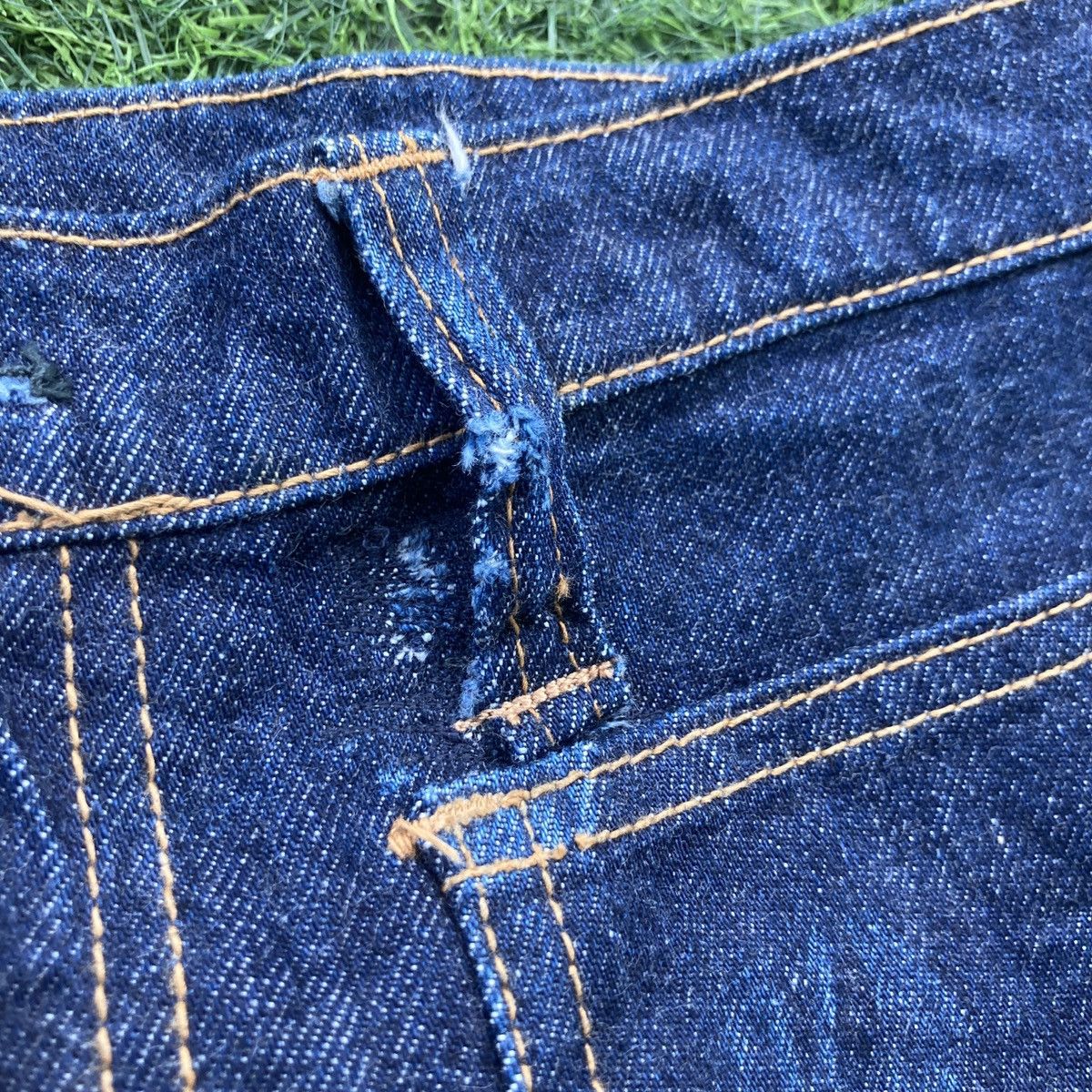 Edwin × Vintage VINTAGE EDWIN BUSHPANT ZIP TALON DISTRESSED JEANS Size US 31 - 10 Thumbnail